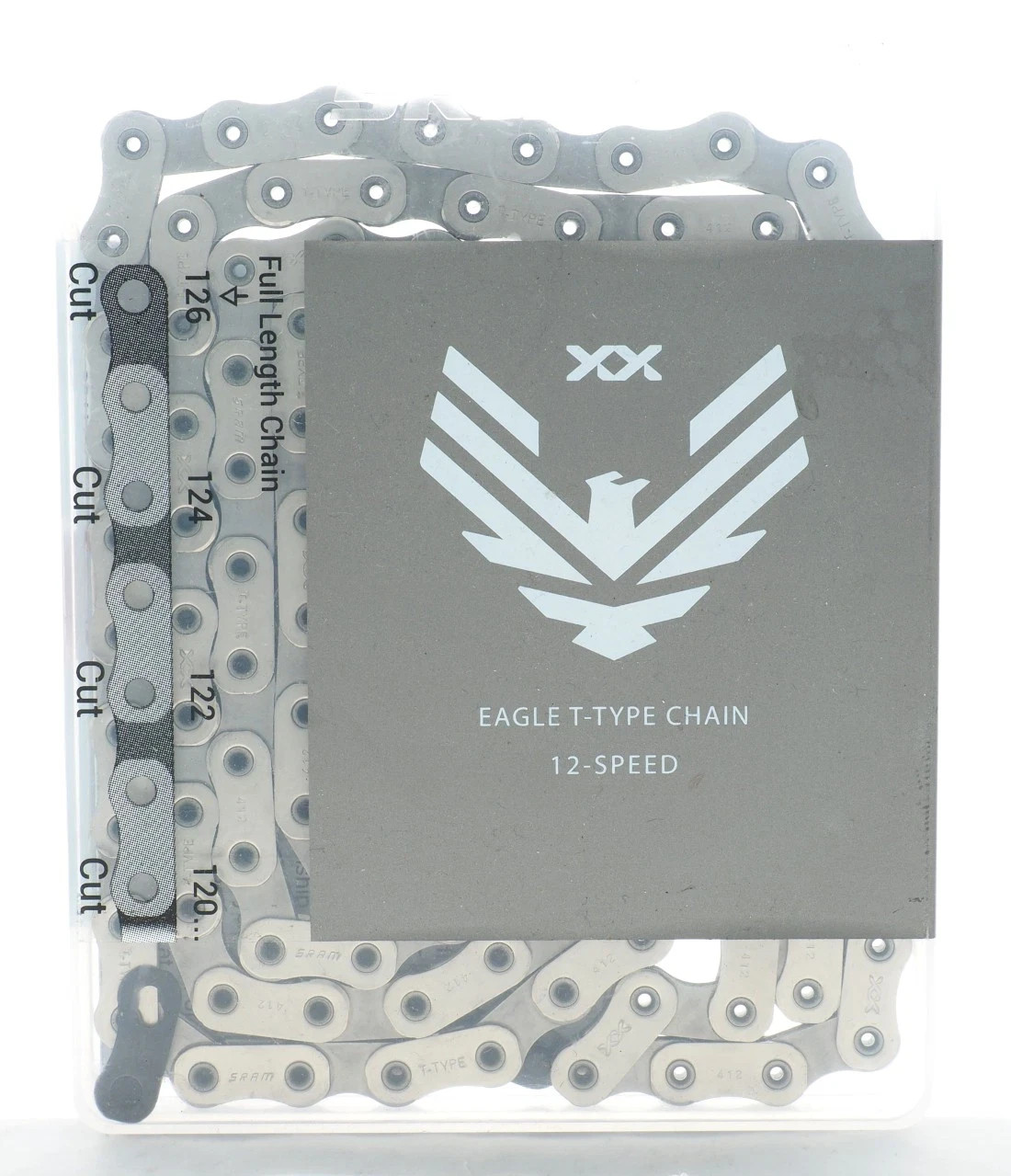 SRAM XX Eagle T-Type Flattop Chain - 12-Speed, 126 Links, Hollow Pin, New in Box