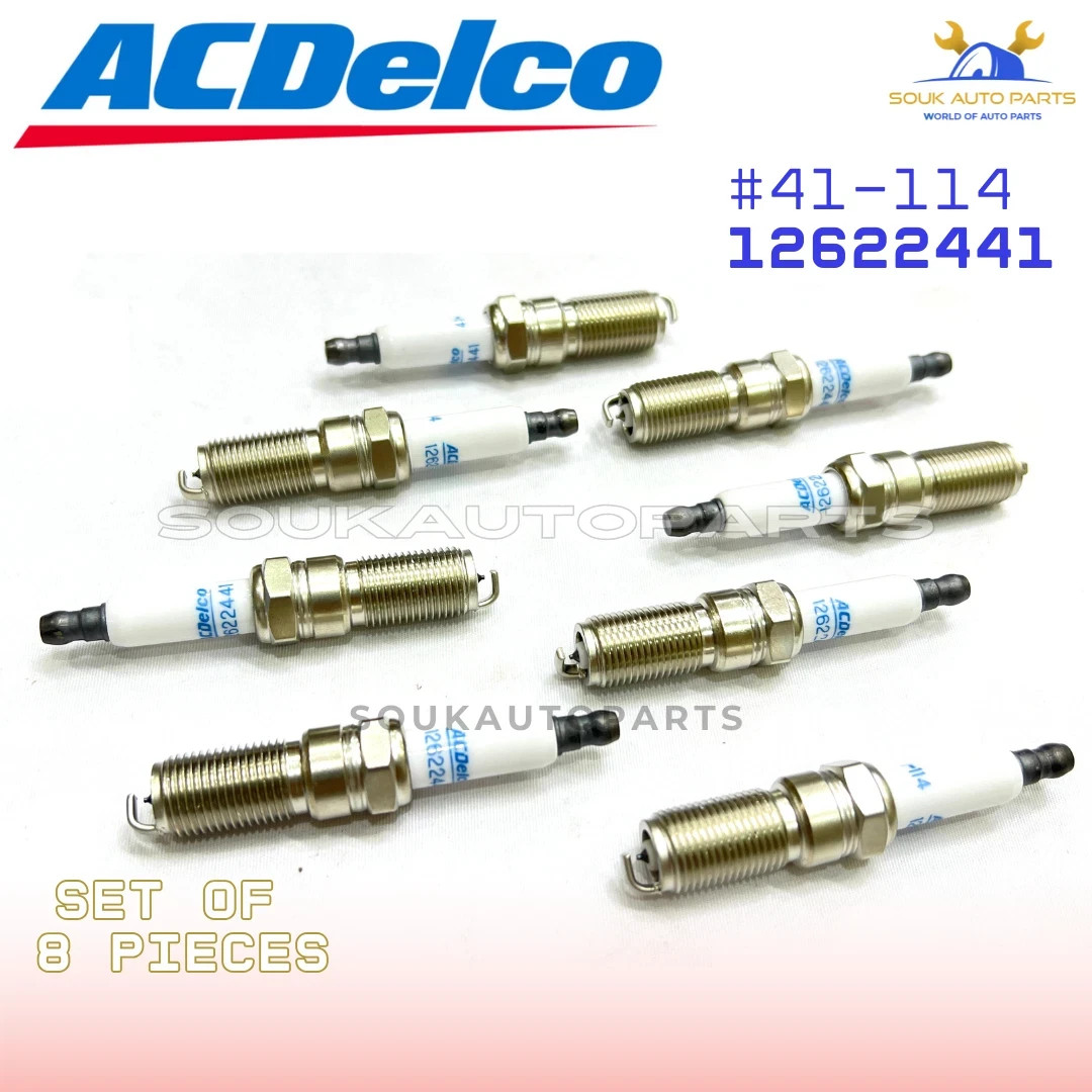 OEM Spark Plugs Iridium 8x41-114 12622441 For 2014-2018 Cadillac Chevrolet GMC