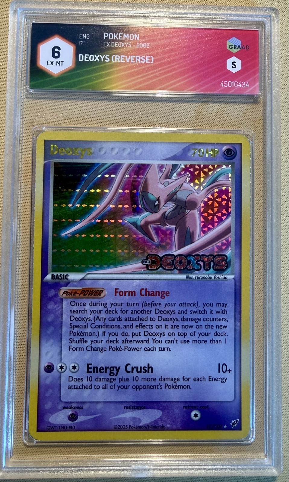 Deoxys Attack - Reverse Foil - Ex Deoxys - LOW POP - ENG - 2005