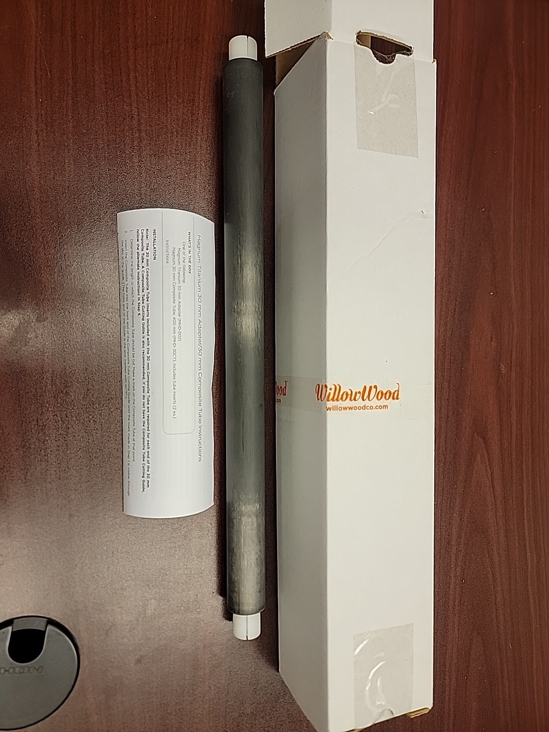 Willowwood Magnum Titanium 30mm Adapter/30mm Composite Tube, 400mm Willowwood Magnum Titanium 30mm Adapter/30mm Composite Tube, 400mm