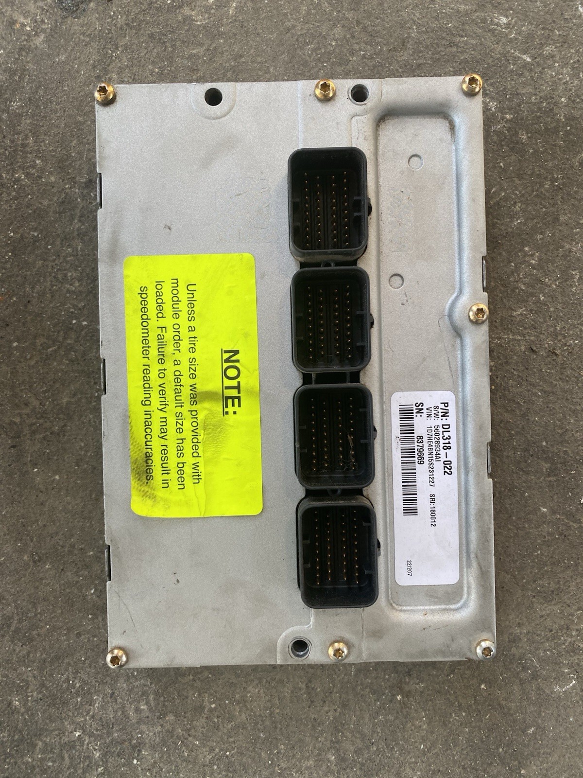 05 Dodge Dakota 4.7L ECU Engine Computer Duralast DL318-022