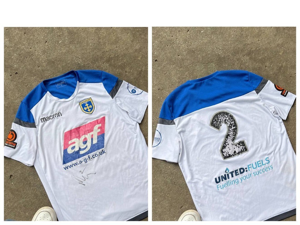 Guiseley AFC (2021/22) #2 - Macron - Matchworn Soccer Jersey