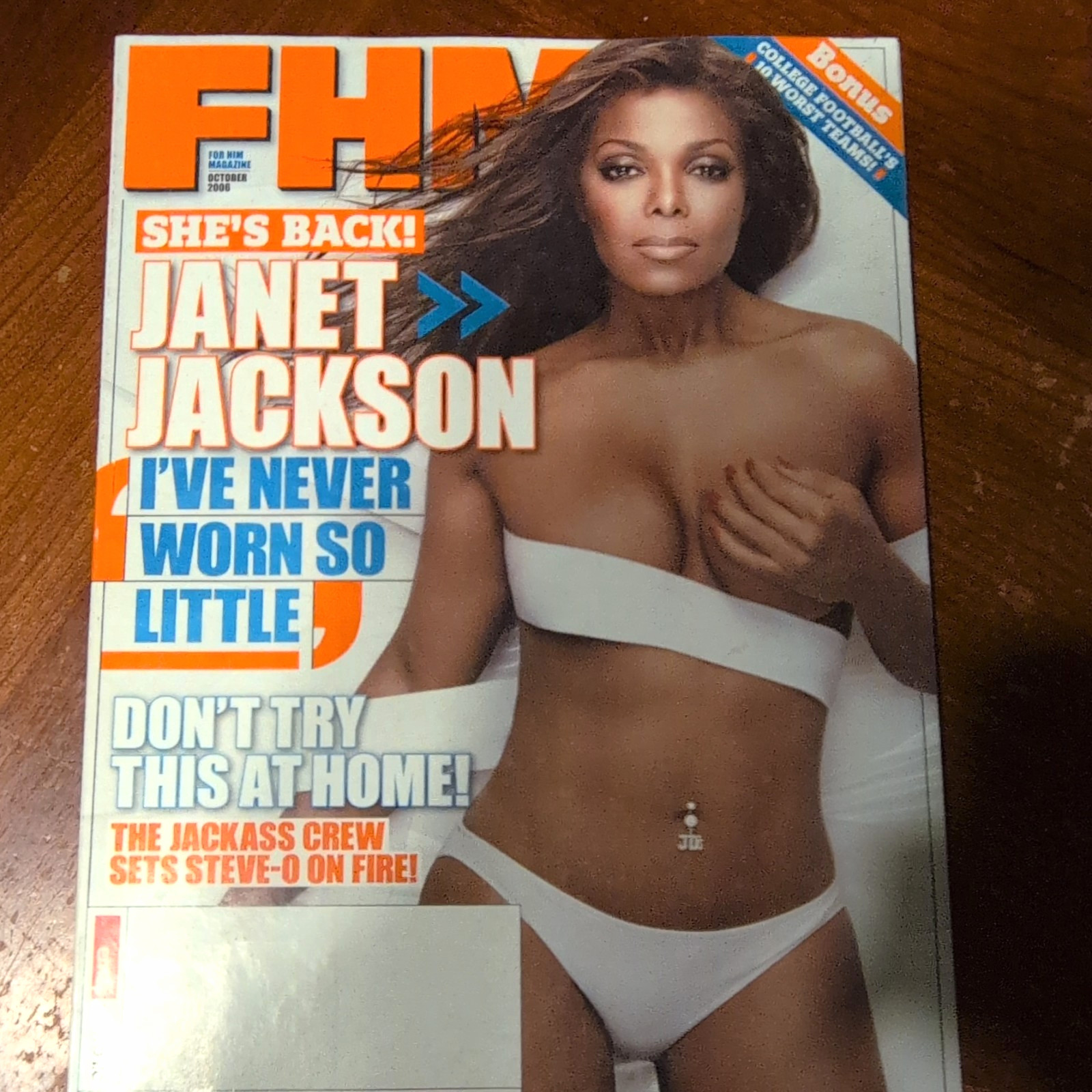 FHM Magazine October 2008 Issue 10 Vol 1 Janet Jackson Collectible