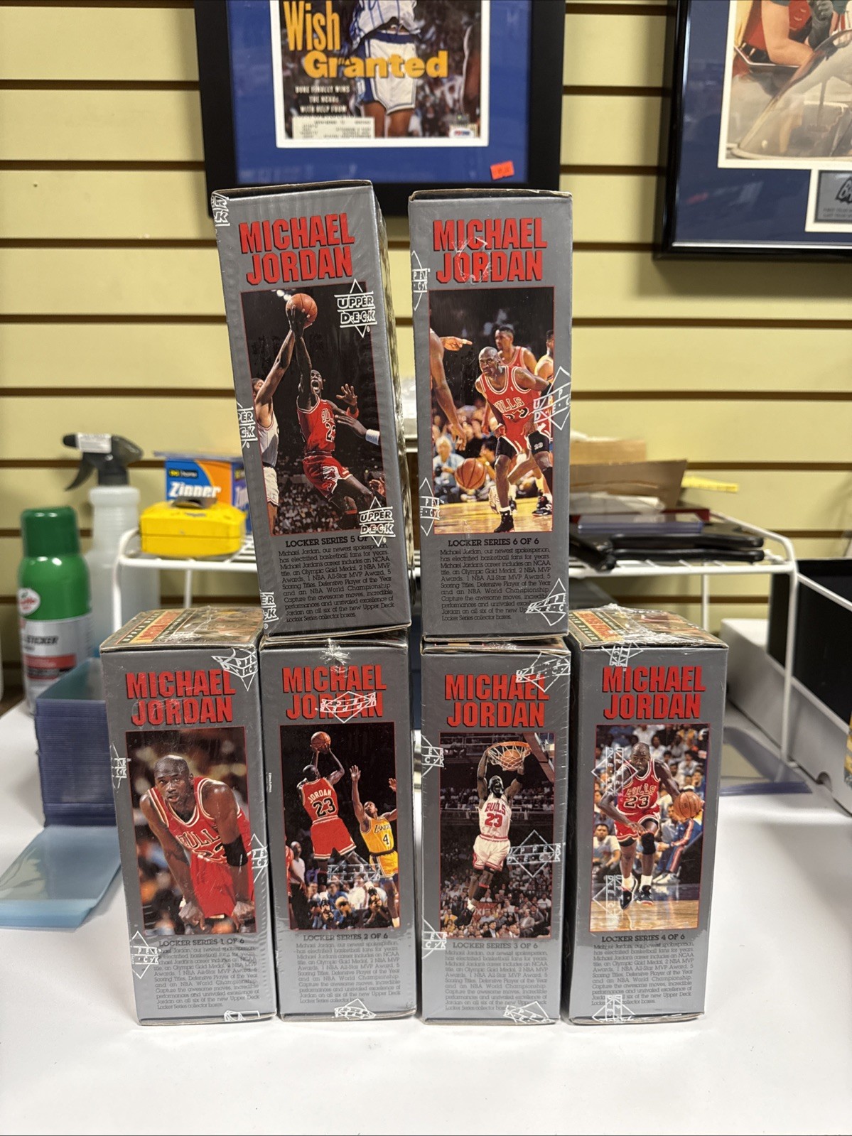 1991/92 Upper Deck Michael Jordan Locker Series 1/6 Factory Sealed Complete Set