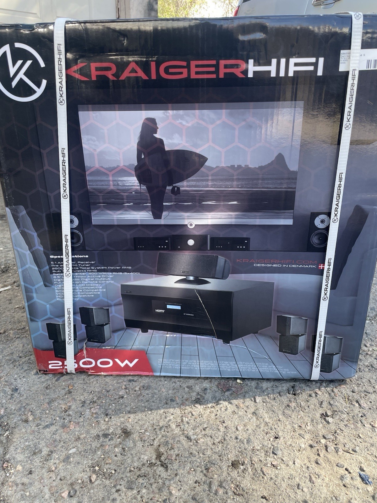 Kraiger HiFi R-N303 COMPLETE 6 PIECE SURROUND SYSTEM BRAND NEW HOME THEATER Kraiger HiFi R-N303 COMPLETE 6 PIECE SURROUND SYSTEM BRAND NEW HOME THEATER