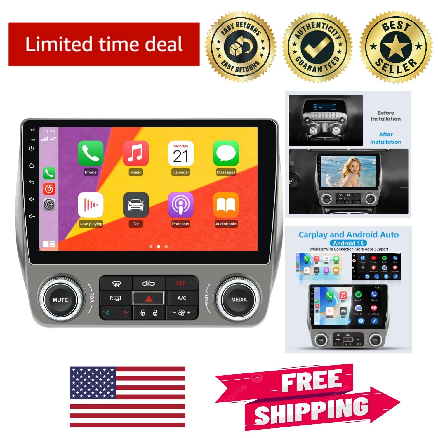 Upgrade Your 2010-2015 Chevy Camaro with Advanced 9-Inch Car Stereo System
