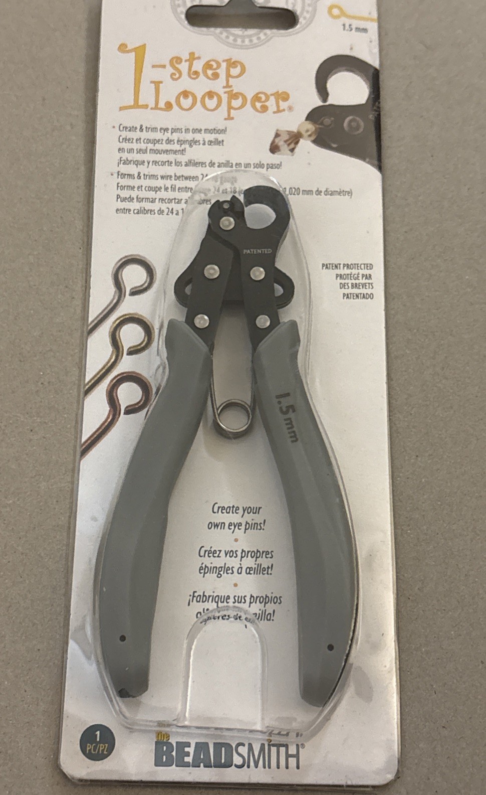 Beadsmith 1  Step Looper Jewelry Tool 1.5mm Create and trim your own Eye Pins
