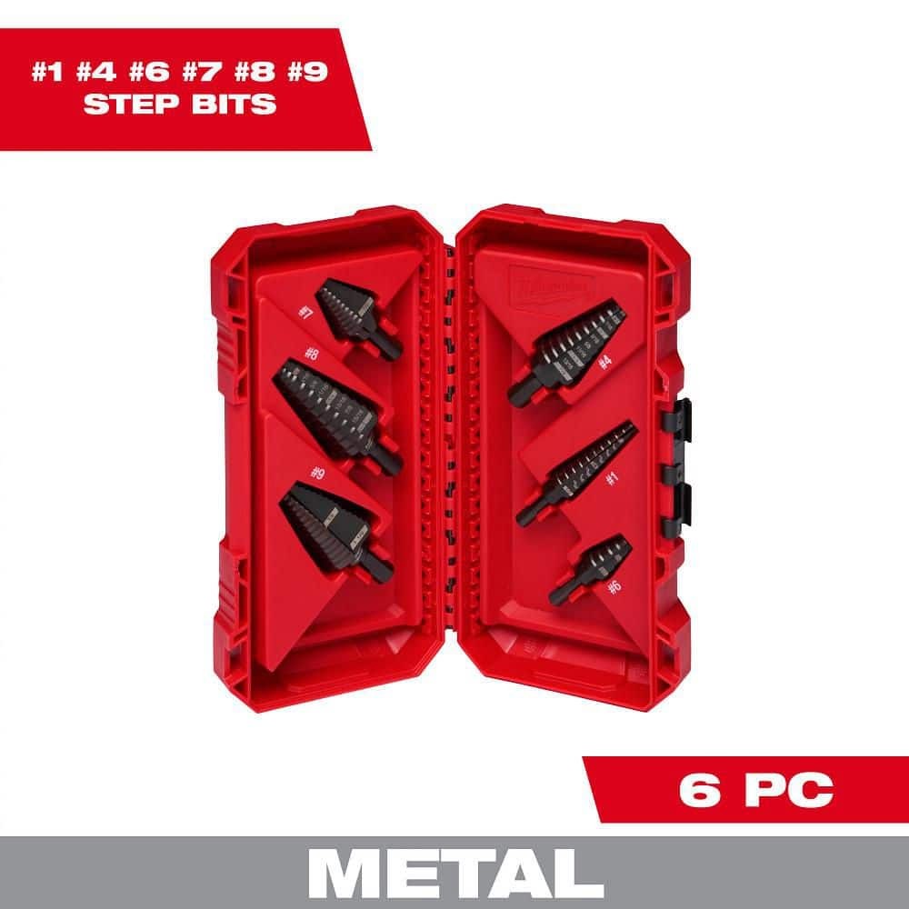 Milwaukee Black Oxide Step Drill Bit Set (6-Piece)