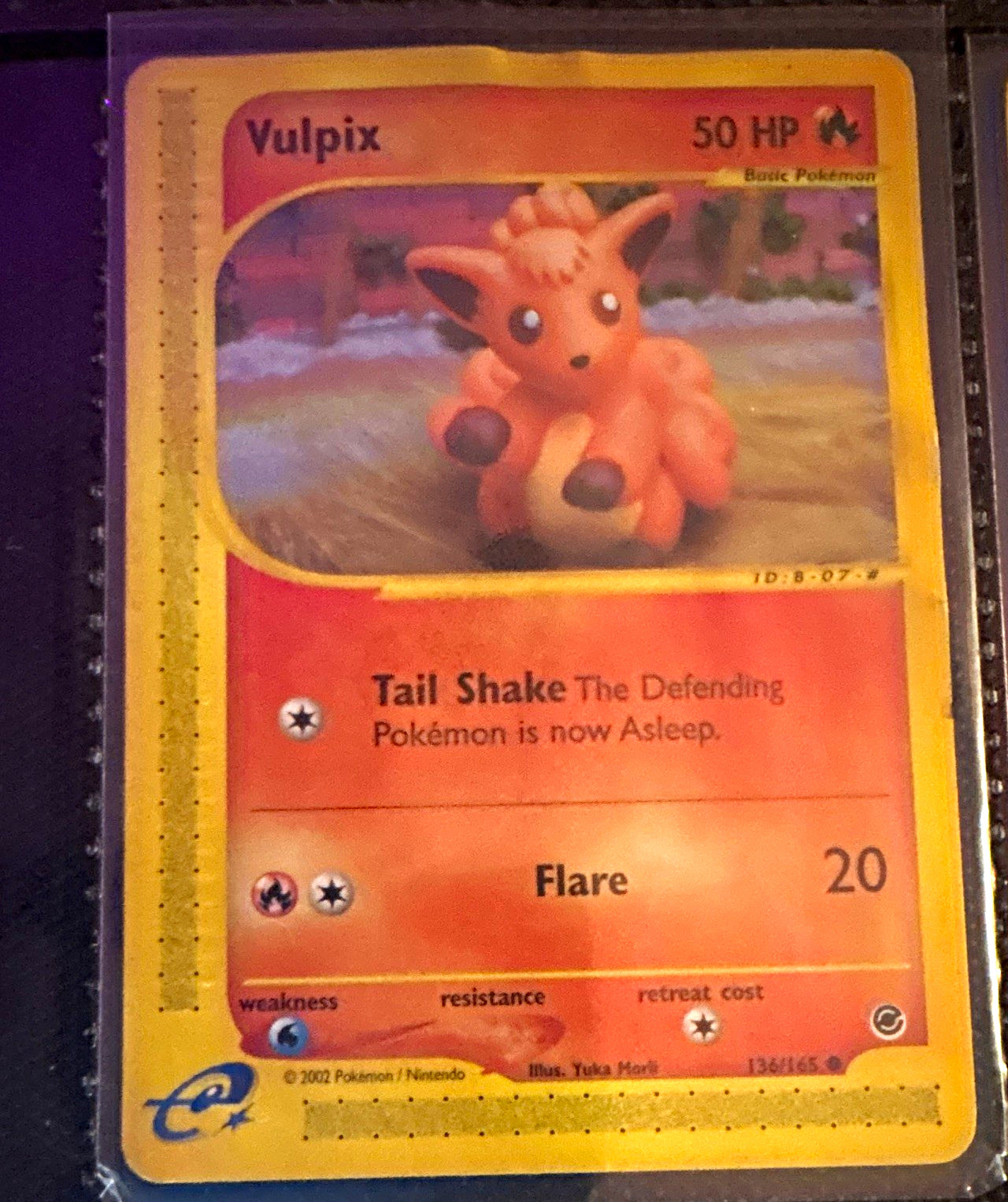 Pokemon TCG Vulpix 136/165 Expedition Base Set Regular English Pokemon TCG Vulpix 136/165 Expedition Base Set Regular English