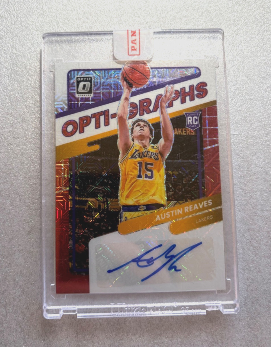 2021-22 Panini Donruss Optic Austin Reaves Opti-Graphs Red Choice Auto RC Sealed