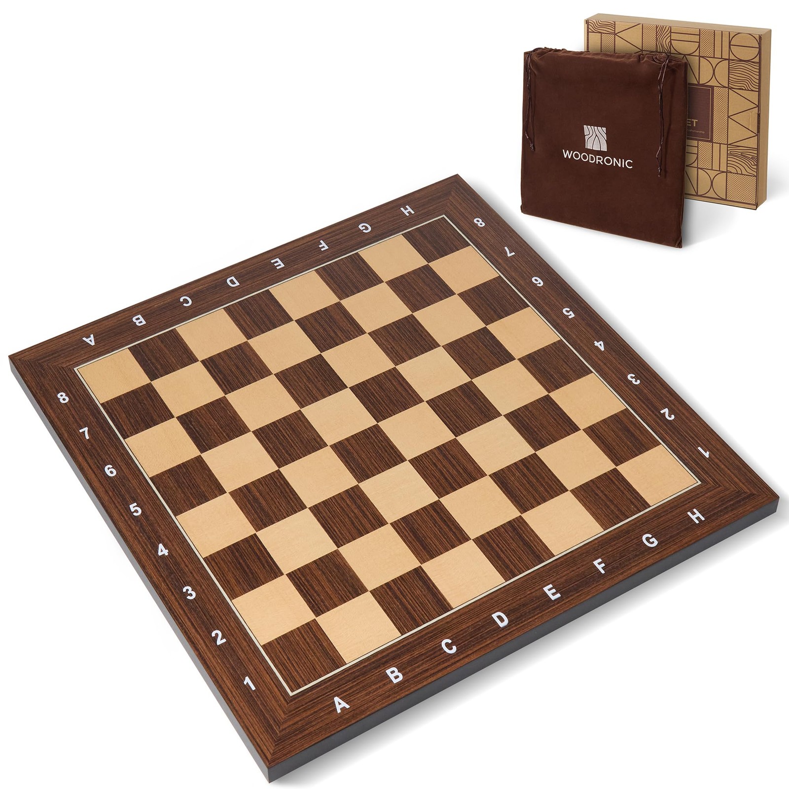 Woodronic Wooden Chess Board 21 Inch - Professional Tournament Only, Premium Woodronic Wooden Chess Board 21 Inch - Professional Tournament Only, Premium