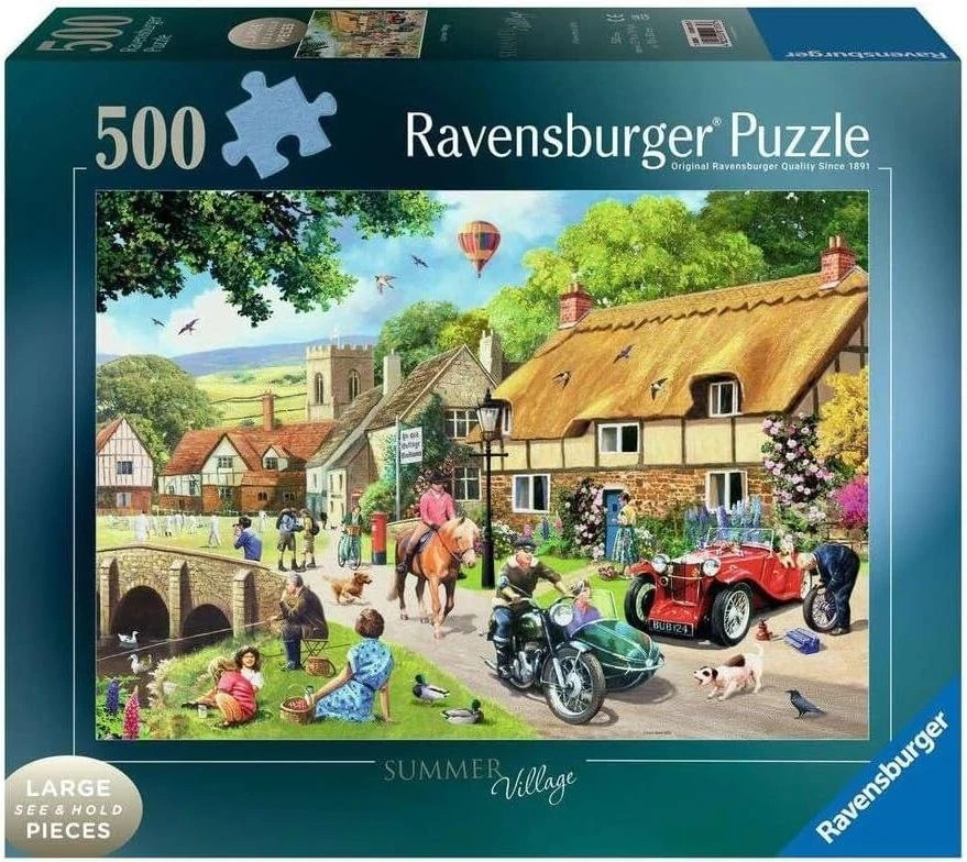 Ravensburger Summer Village 500 Piece Large Size Jigsaw Puzzle