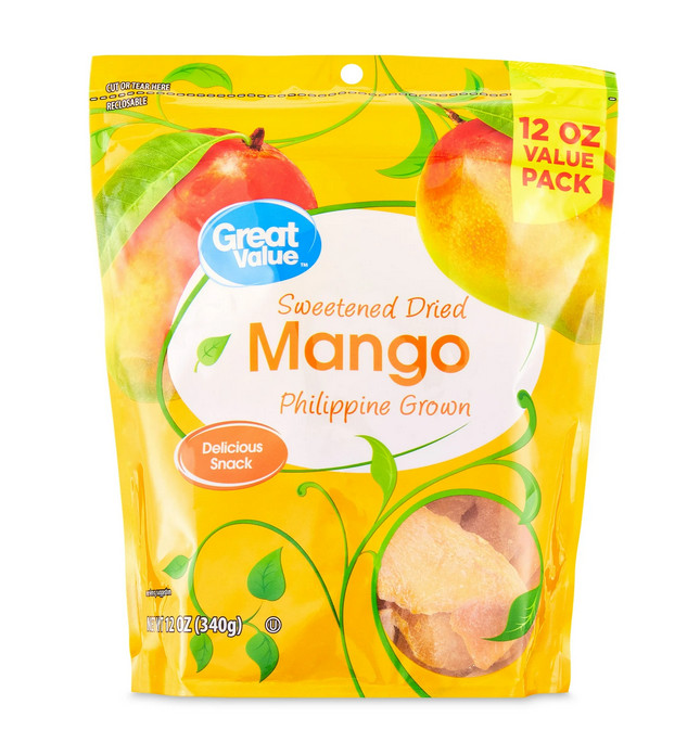 Great Value Dried Mango 12oz Great Value Dried Mango 12oz