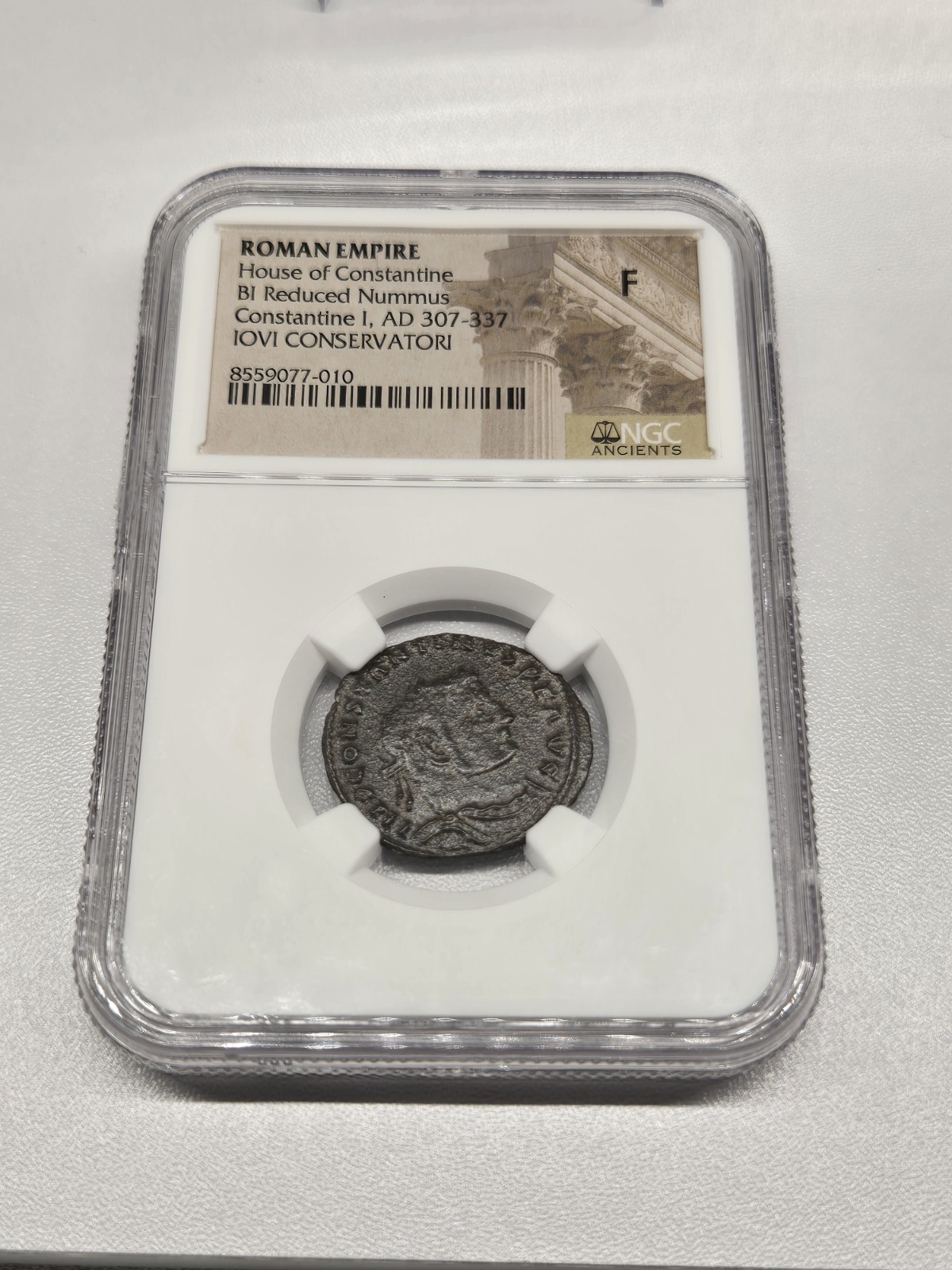 Ancient Roman Empire Constantine I Billon Reduced Nummus AD 307-337 IOVI