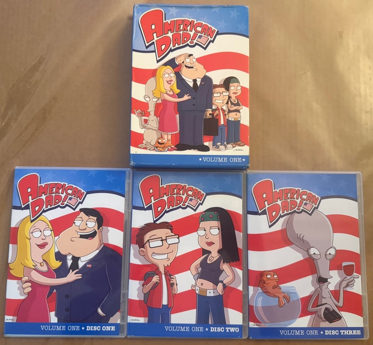 American Dad - Volume 1 (DVD, 2009, 3-Disc Set) 1DAY FAST BUY2$5OFF American Dad - Volume 1 (DVD, 2009, 3-Disc Set) 1DAY FAST BUY2$5OFF