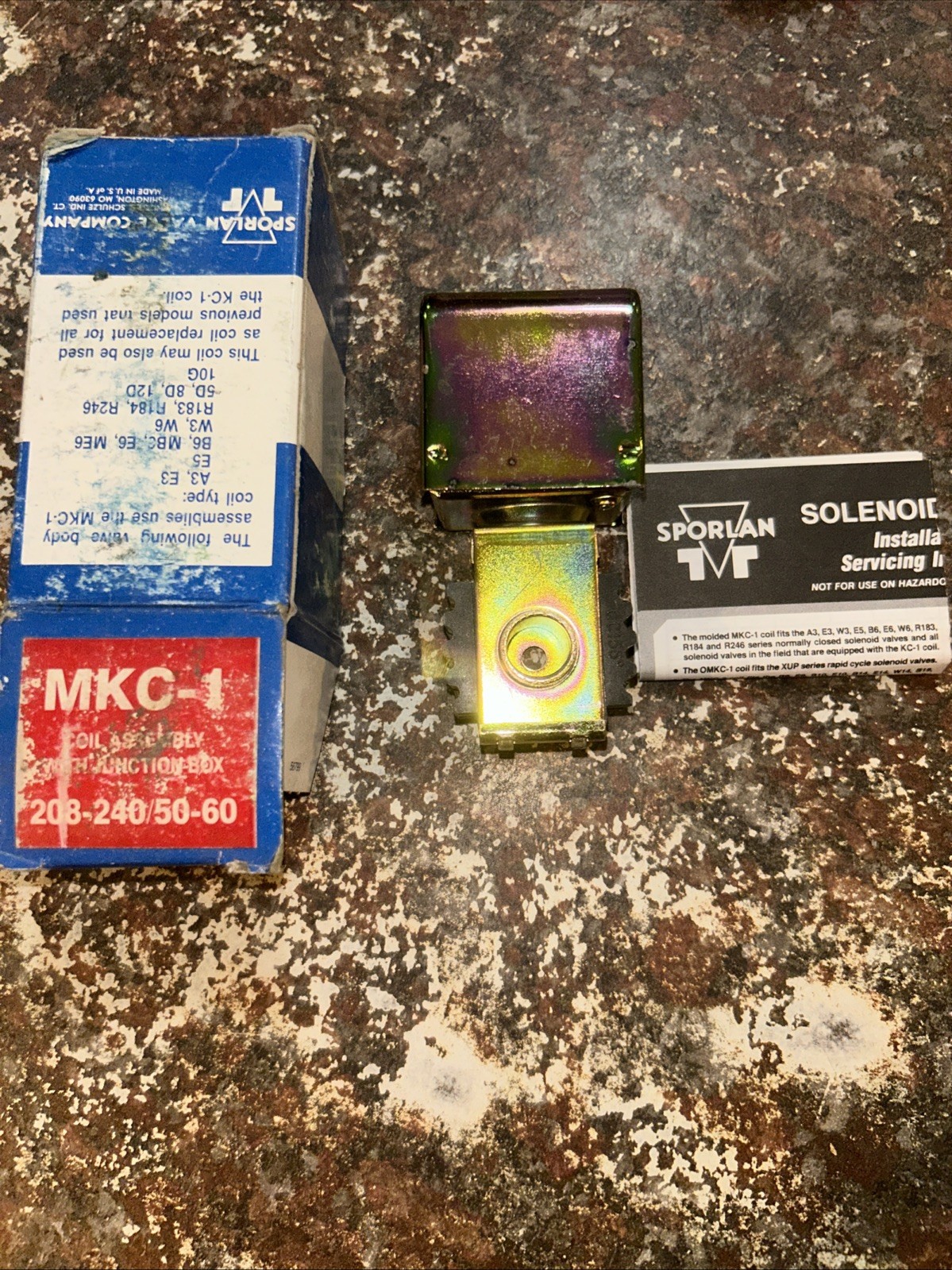 Sporlan Solenoid Valve Coil Kit MKC-1 with Junction Box Coil Only 