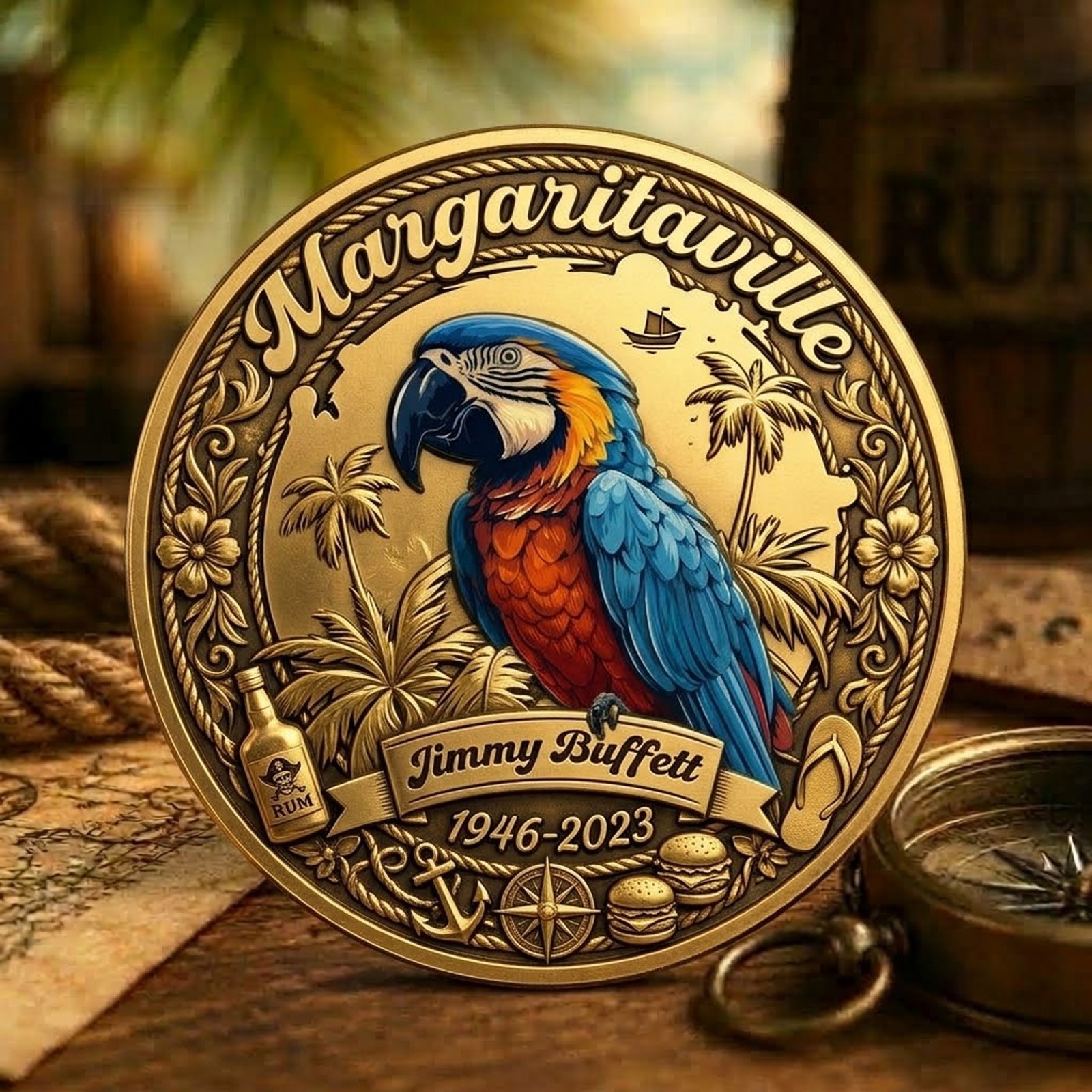 Jimmy Buffett Margaritaville Commemorative Coin - Coin Collection JB005