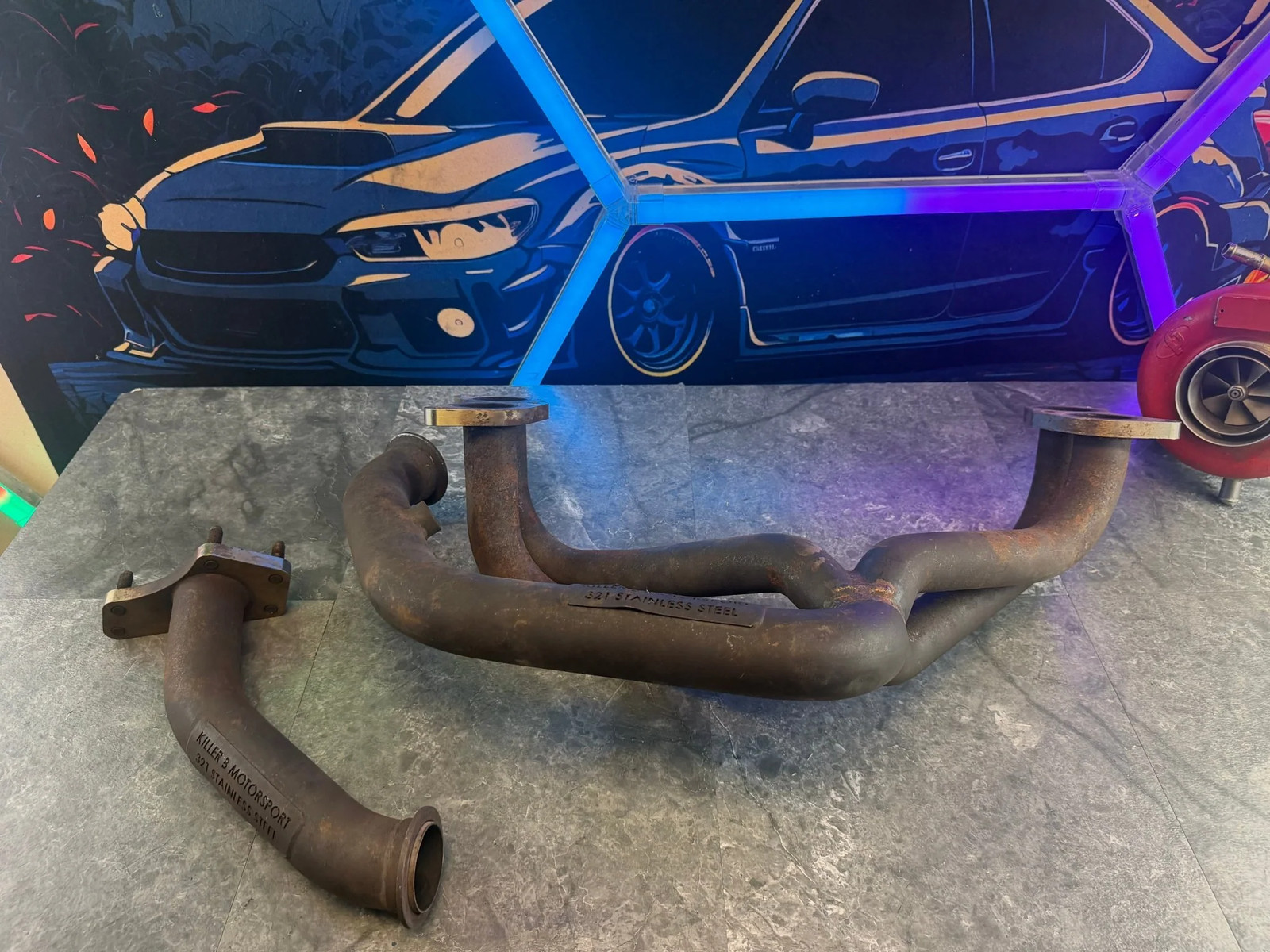 KILLER B Motorsport HOLY HEADER Subaru STi & wrx ELH v band w/ up pipe KILLER B Motorsport HOLY HEADER Subaru STi & wrx ELH v band w/ up pipe