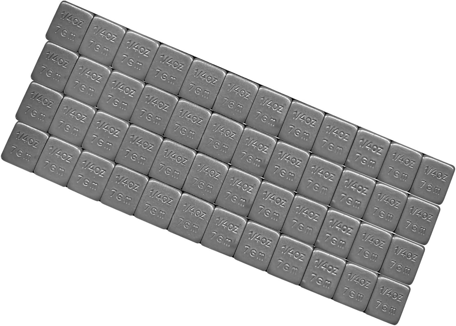 48 PCS 1/4 Oz Adhesive Backed Wheel Weights,0.25 Oz Stick on Tire Balancing ...