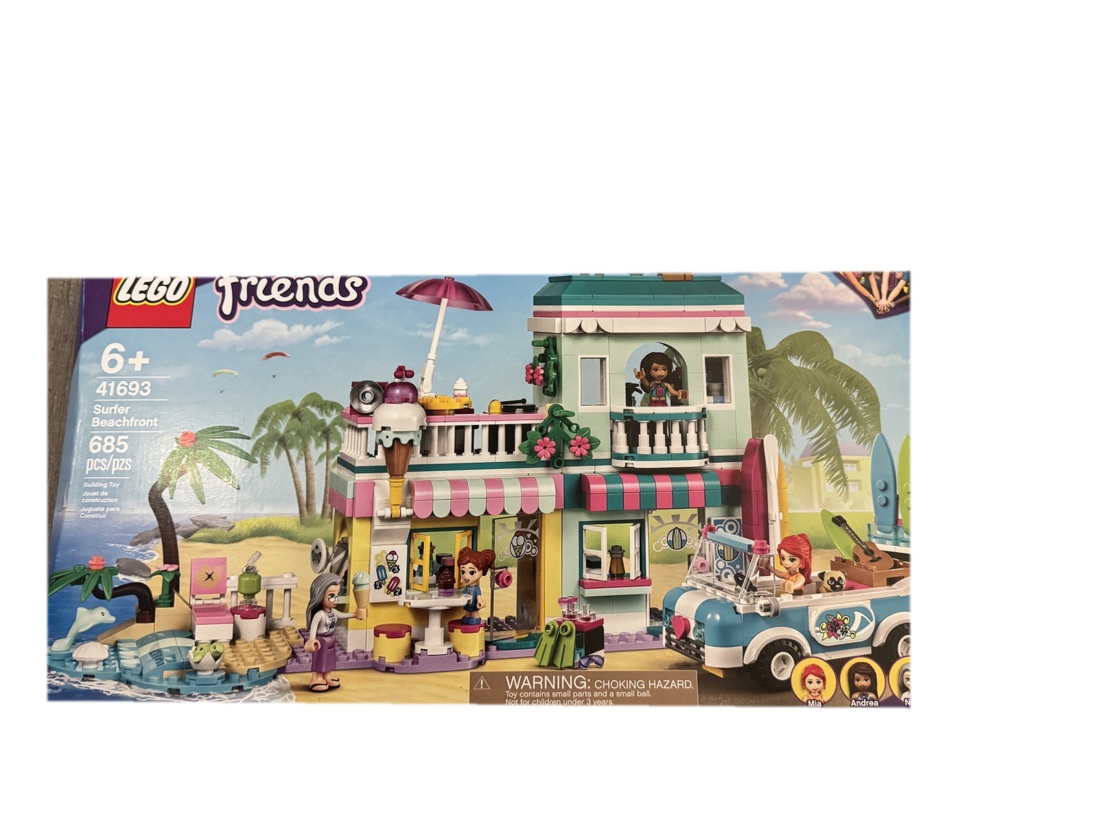 LEGO Friends 41693 Surfer Beachfront New Sealed Retired NISB Beach Surf Toy Gift LEGO Friends 41693 Surfer Beachfront New Sealed Retired NISB Beach Surf Toy Gift