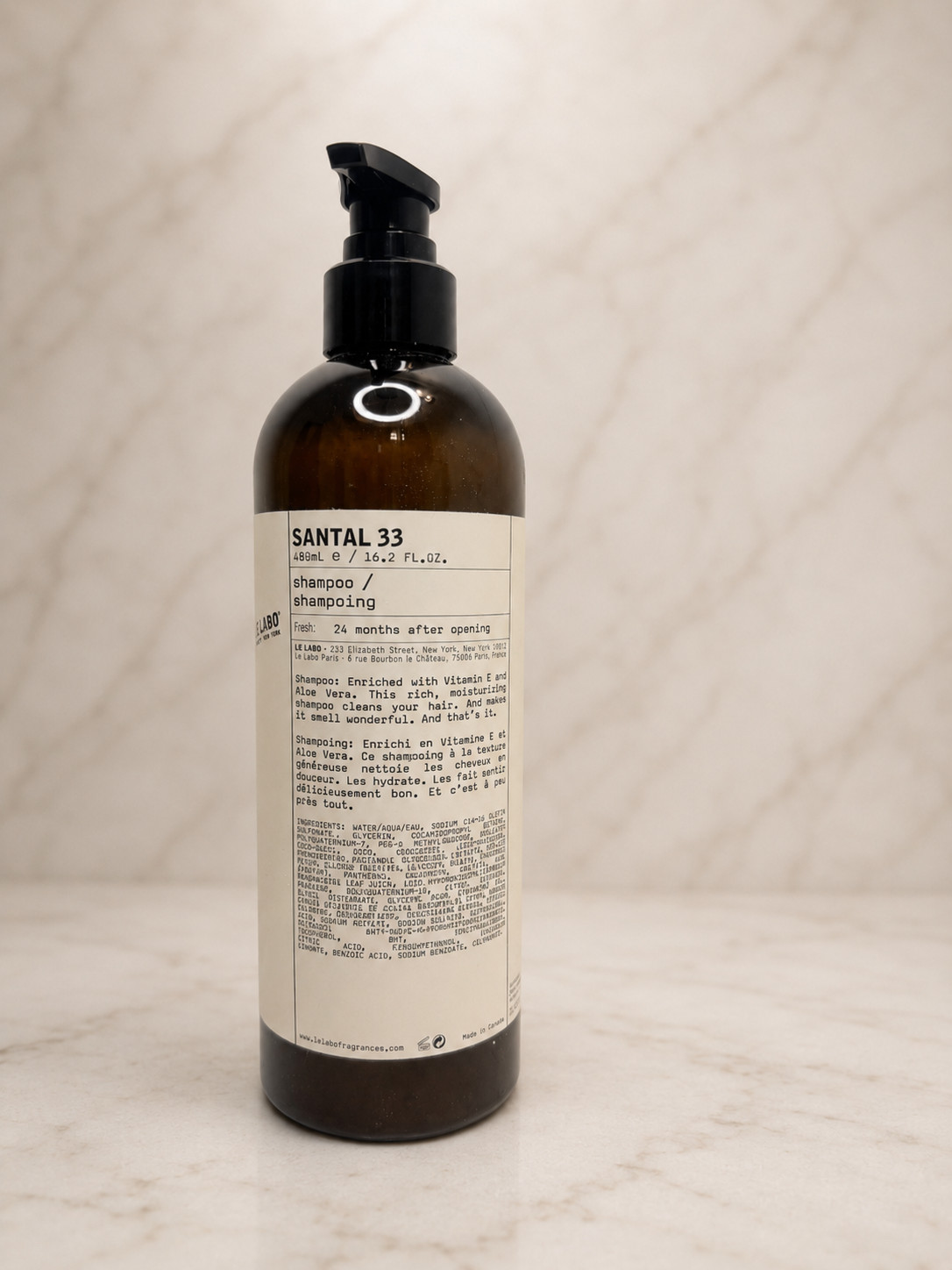 Le Labo Santal 33, Shampoo, Conditioner, Shower Gel, Lotion 16.2oz, Soap Bar 60g