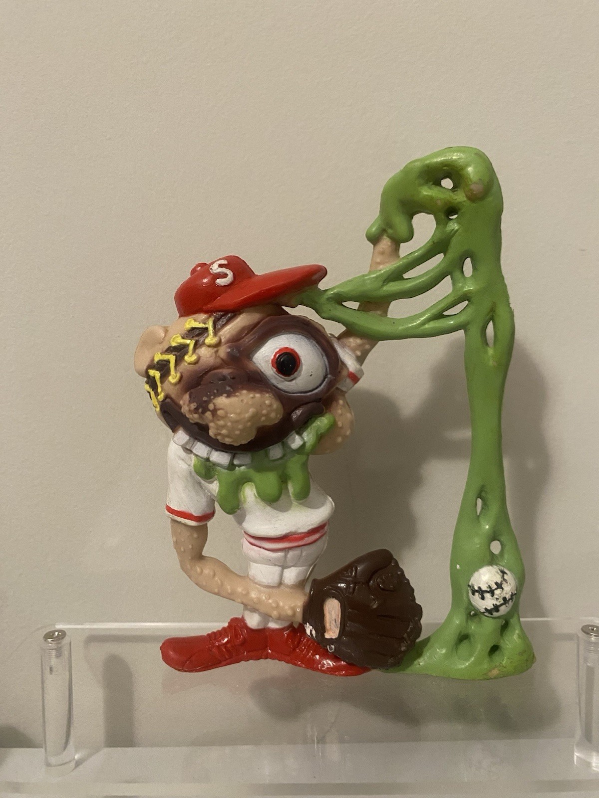 Vintage 1986 Crayart Mel Appel Weird Balls Collectums Spit Ball Louie Figure