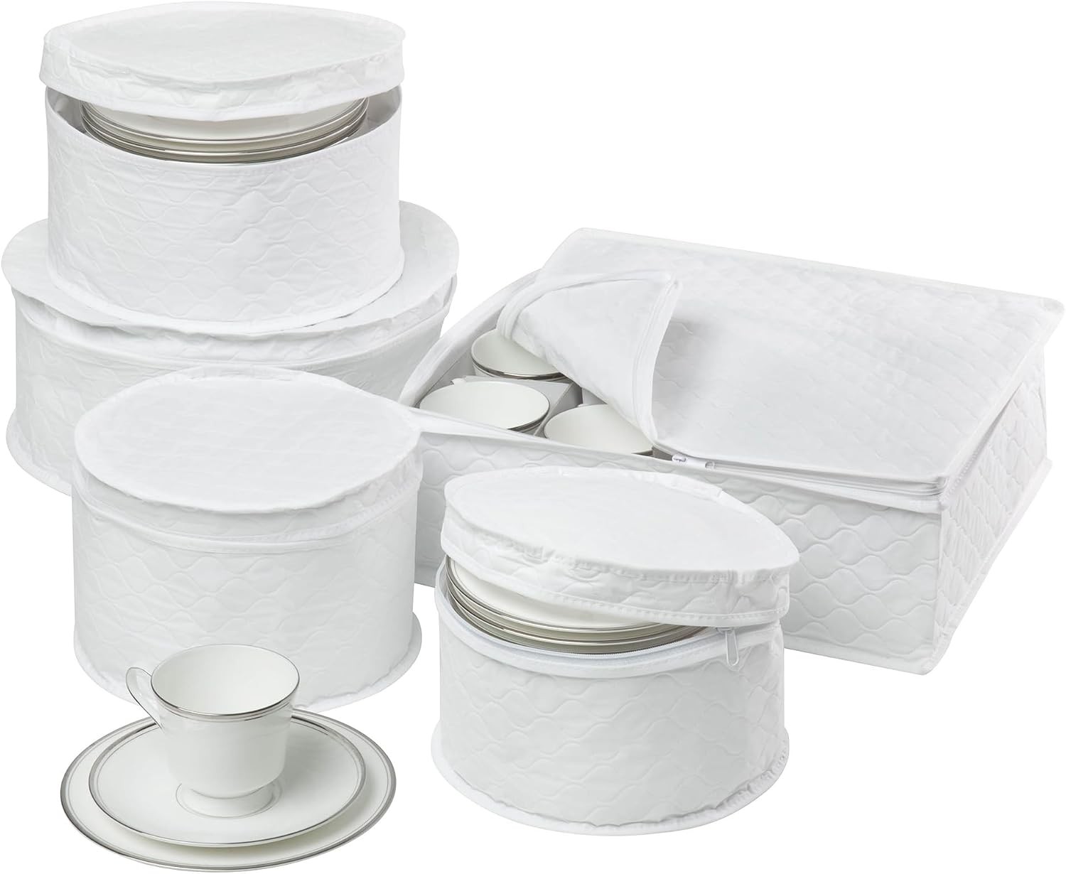 Dinnerware Storage Containers Set,  for Dish Storage, China Storage, and Cup