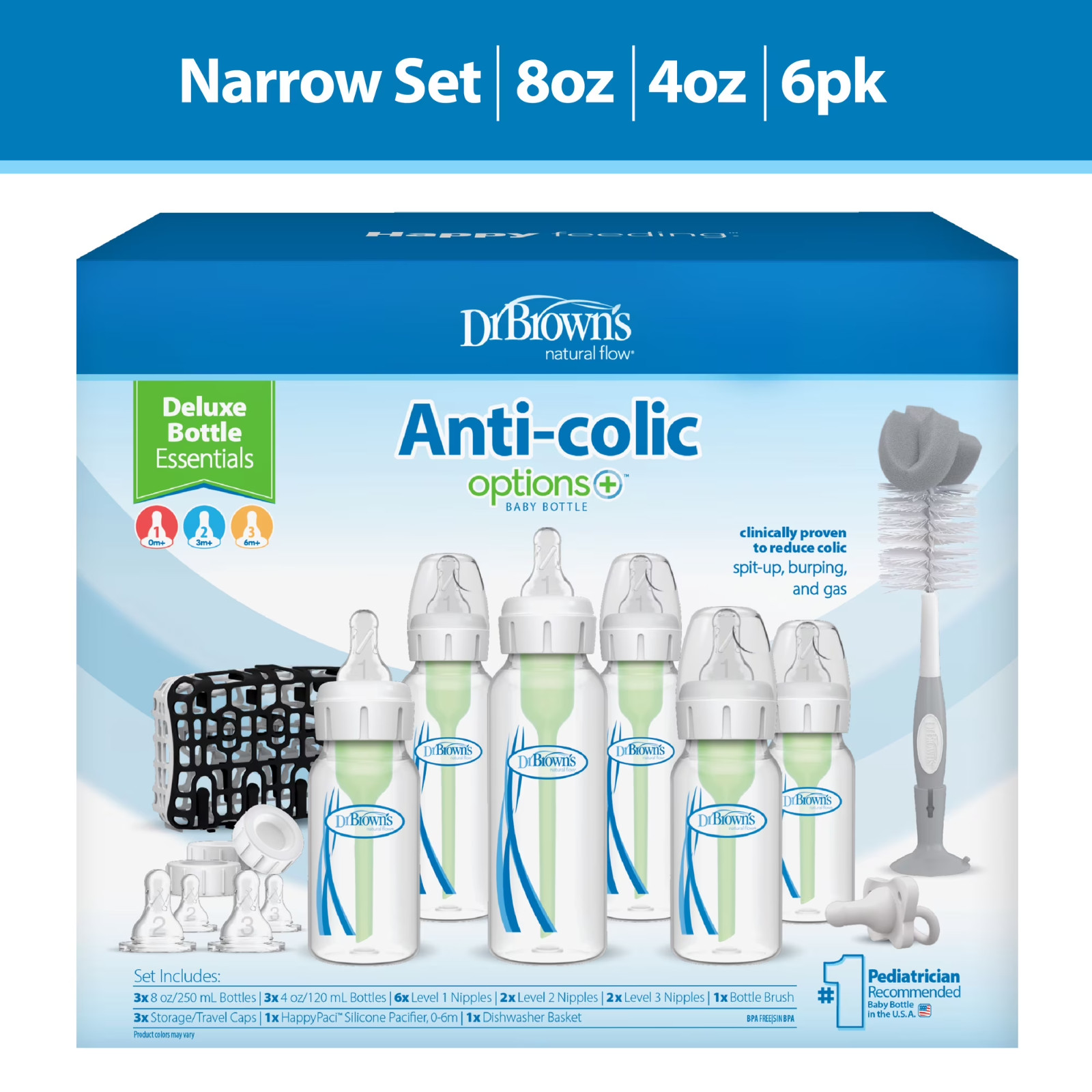 Dr. Brown\'s Natural Flow Anti-Colic Options+ Deluxe Bottle Essentials Gift Set