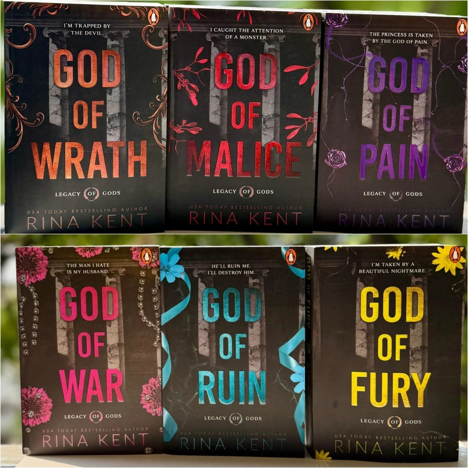 Rina Kent 6 Book Set | Legacy of Gods Series Paperback | English USA STOCK Rina Kent 6 Book Set | Legacy of Gods Series Paperback | English USA STOCK