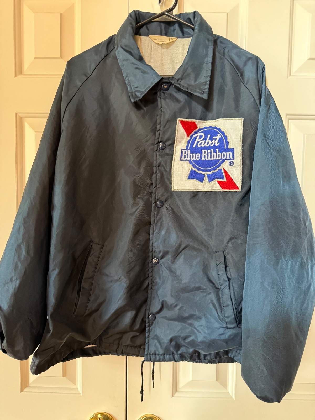 Vintage Chalk Line Pabst Blue Ribbon Navy Coach Jacket Large Vintage Chalk Line Pabst Blue Ribbon Navy Coach Jacket Large