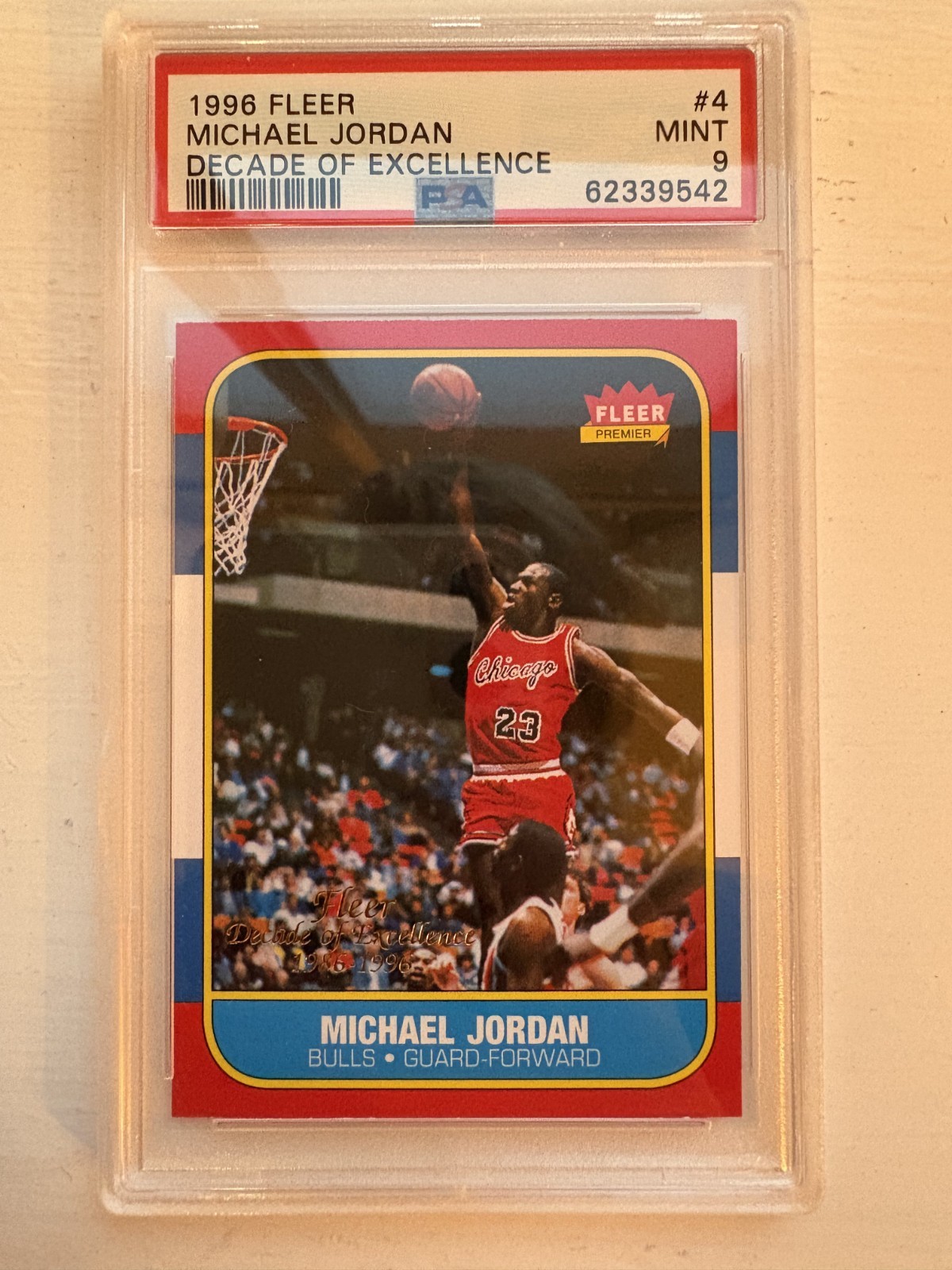 1996-97 Fleer - Decade of Excellence Michael Jordan #4 QTY PSA 9 Classic 1996-97 Fleer - Decade of Excellence Michael Jordan #4 QTY PSA 9 Classic