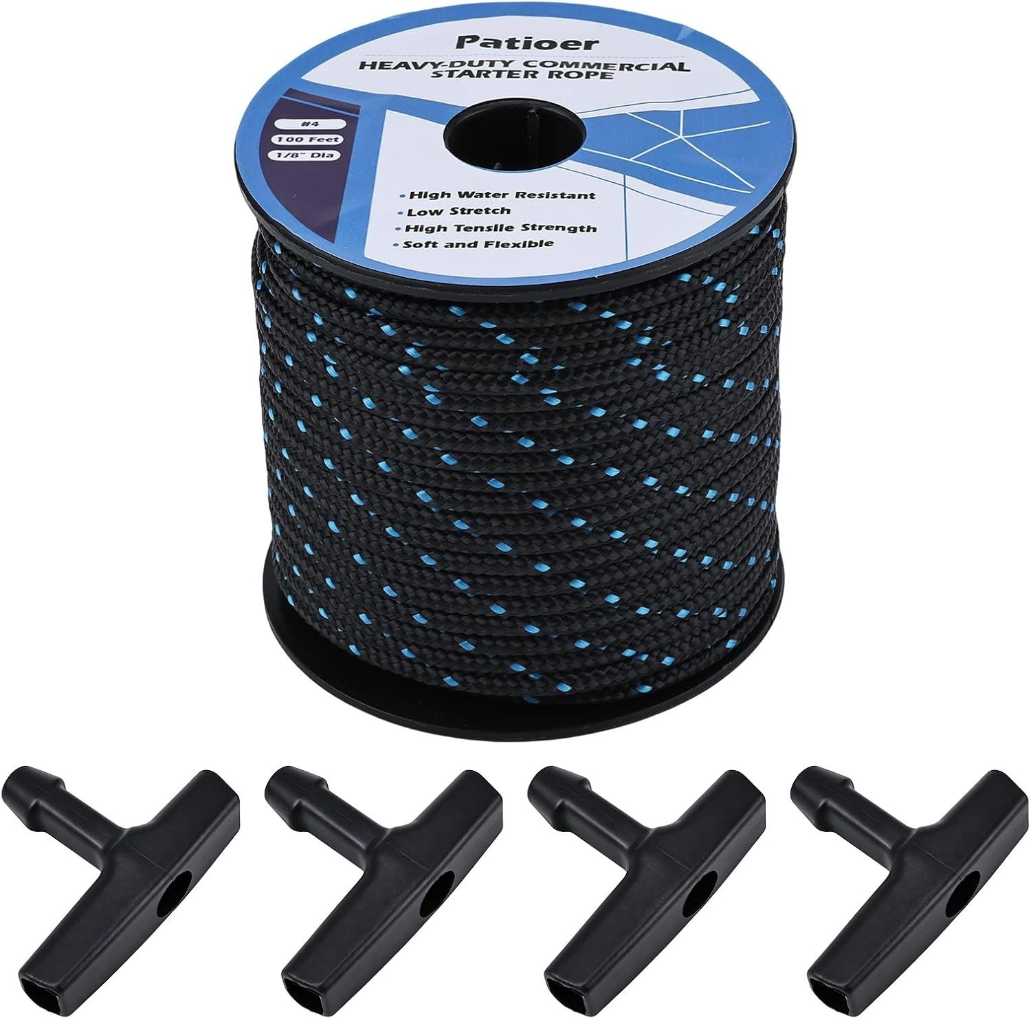 Patioer Starter Rope, 100\' x 1/8\