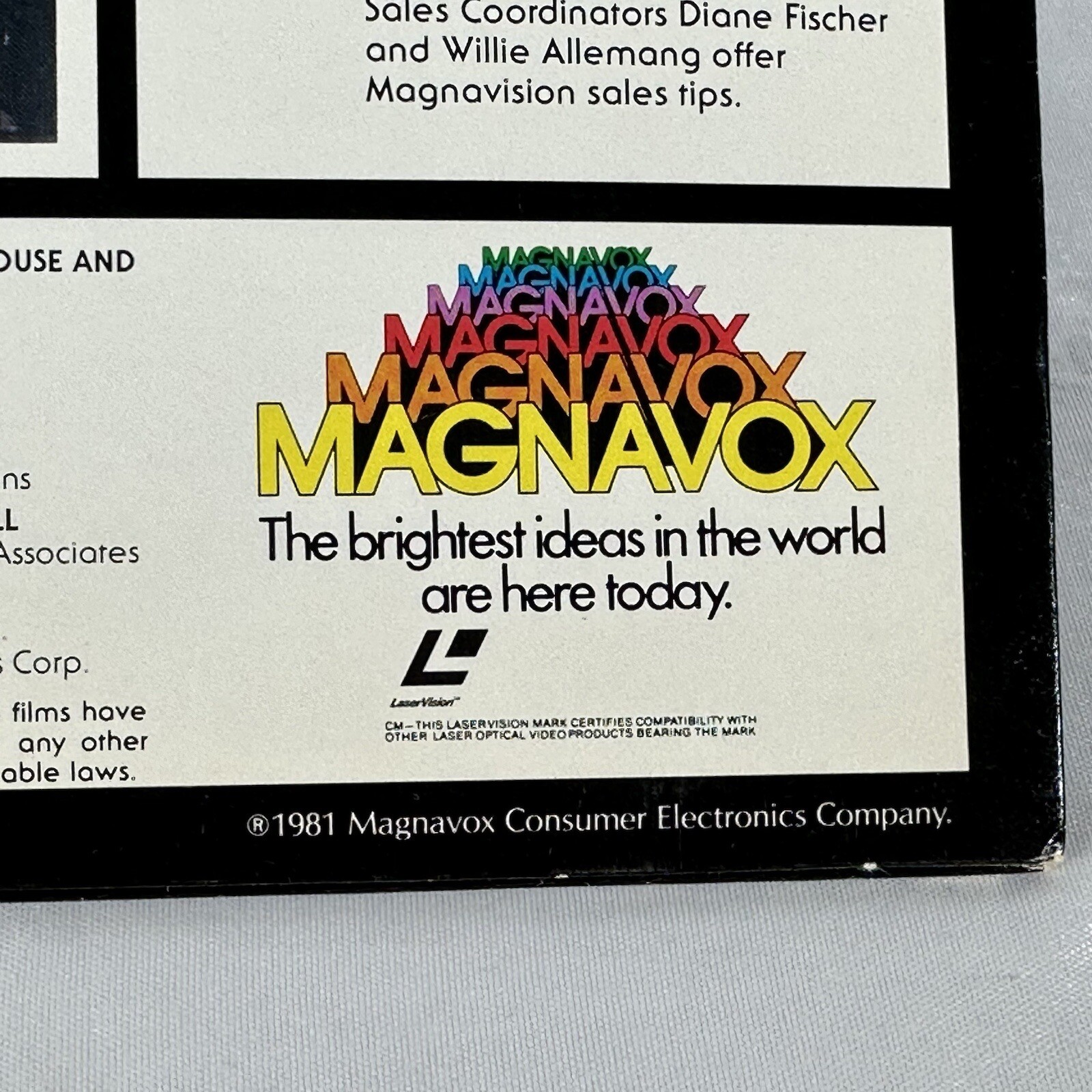 LEONARD NIMOY DEMONSTRATES THE MAGNAVISION VIDEODISC PLAYER -  LD With LETTER