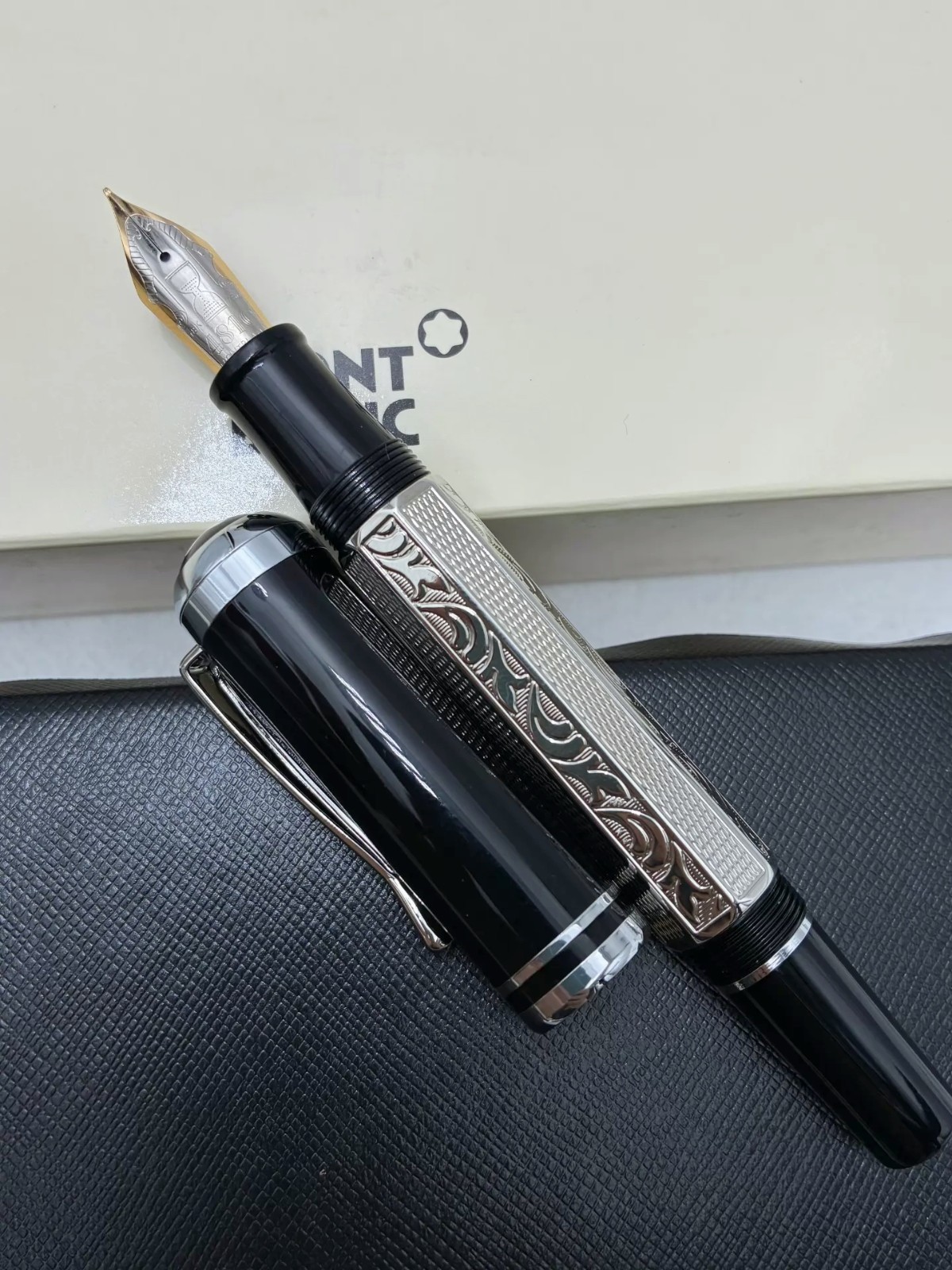Montblanc Writers Edition Marcel Proust Black Fountain Pen With Luxury Gift Box