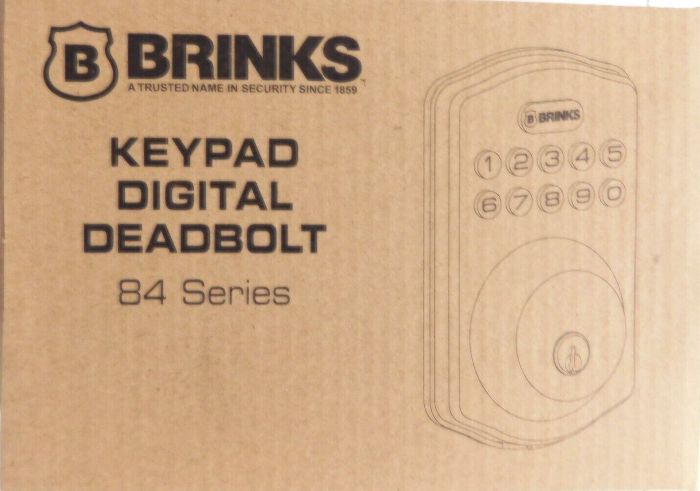 BRINKS DIGITAL DEADBOLT, TUSCAN BRONZE-84 SERIES BRINKS DIGITAL DEADBOLT, TUSCAN BRONZE-84 SERIES