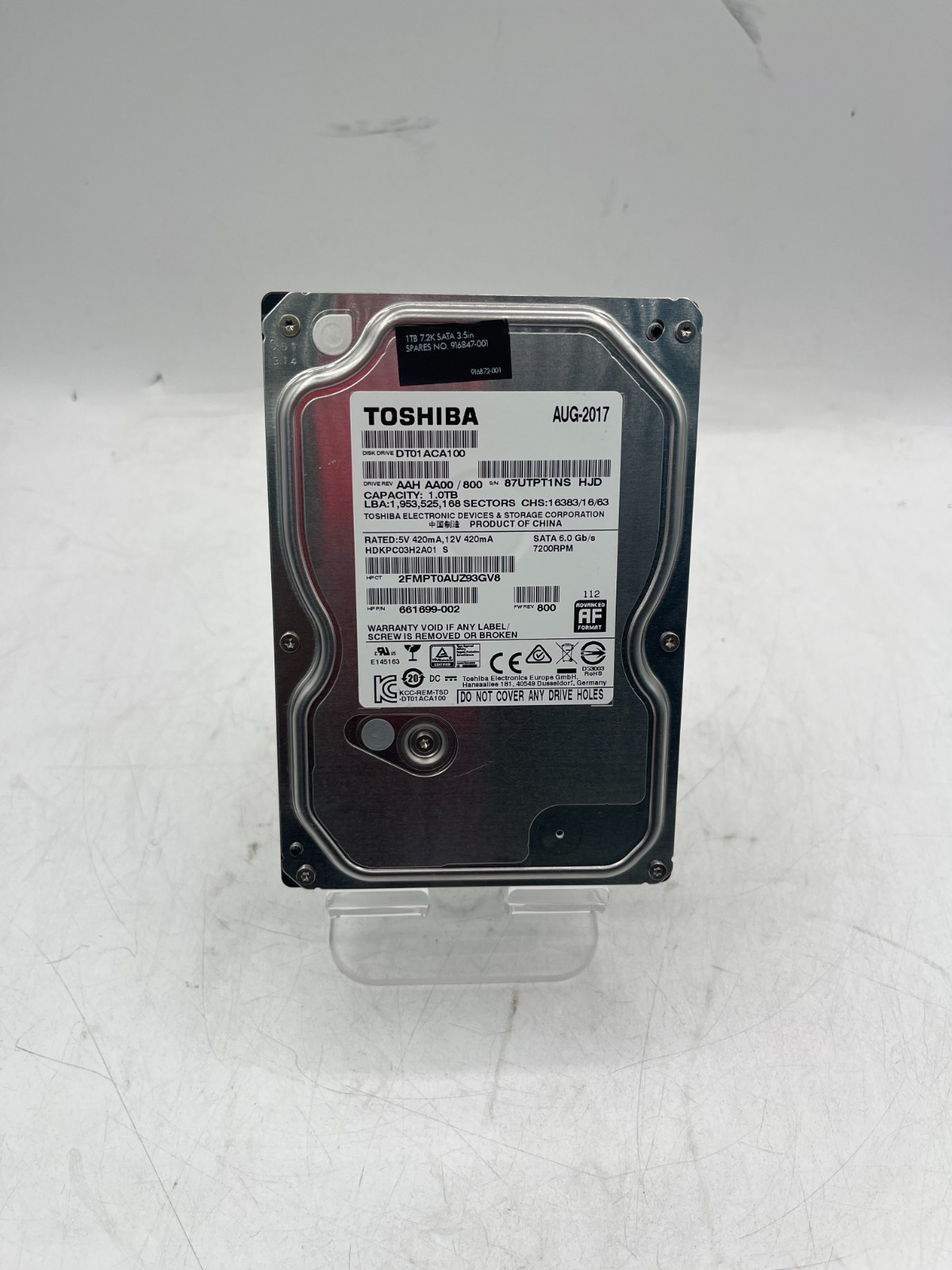 TOSHIBA Toshiba DT01ABA100V 1TB SATA 3.5 Hard Drive
