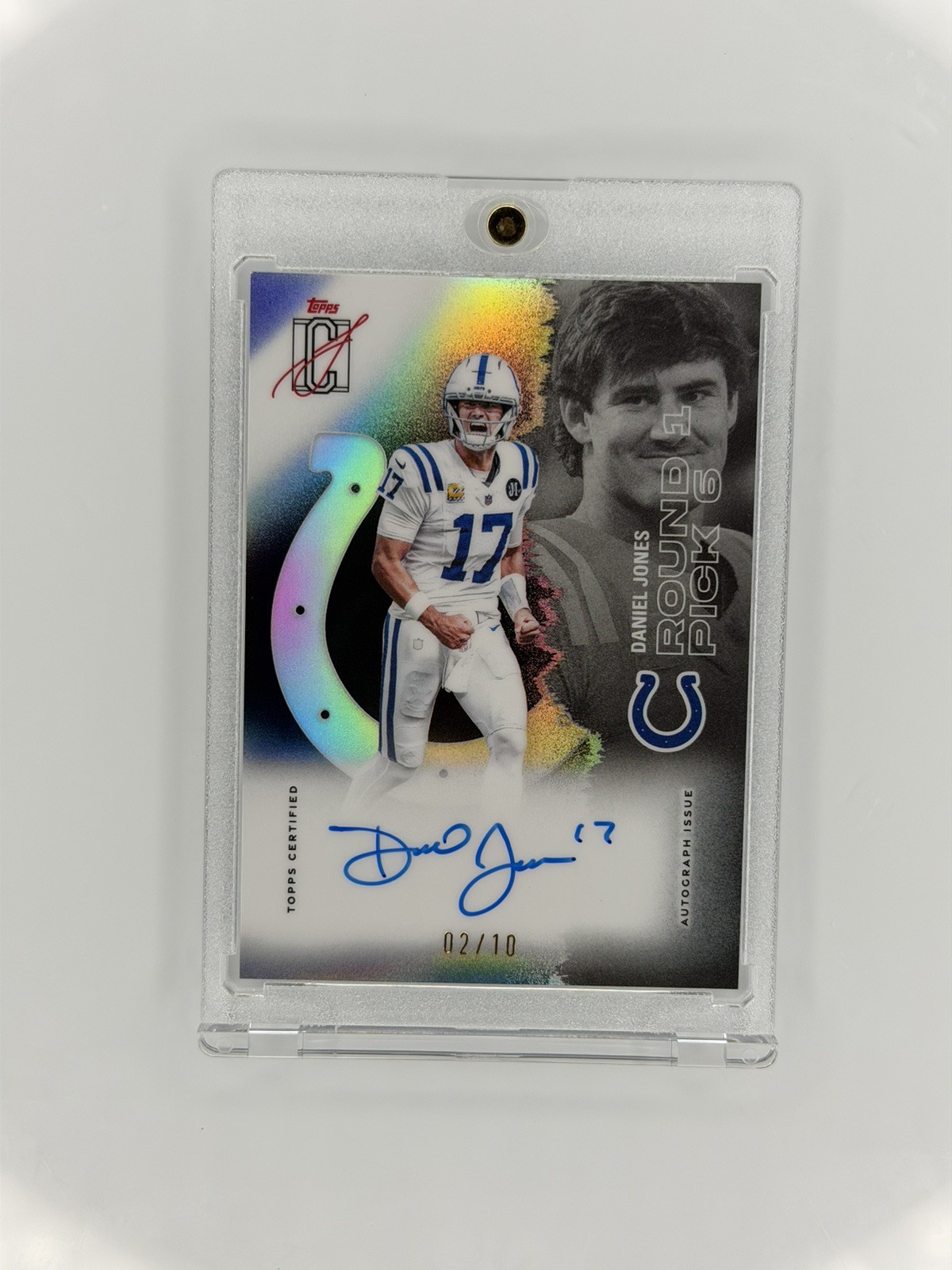 2025 Topps Signatures Daniel Jones Refractor Auto /10 SSP