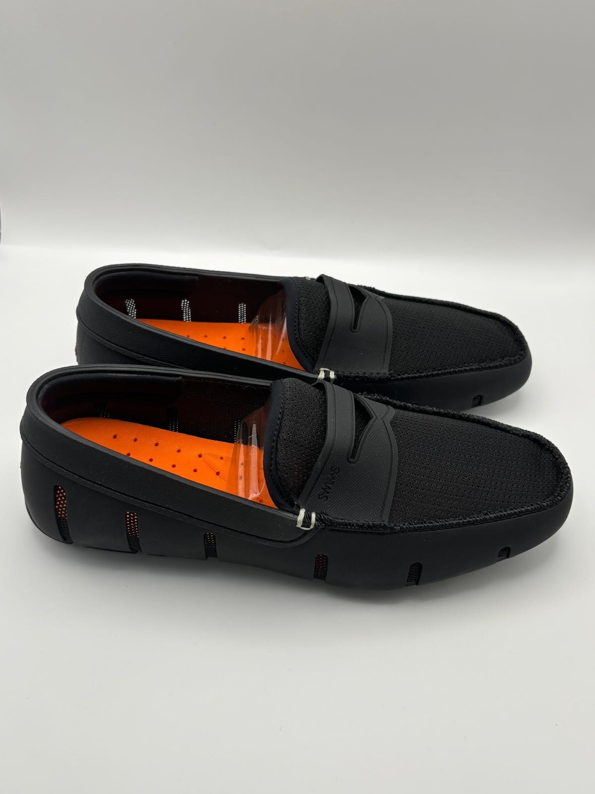 SWIMS Men\'s Penny Loafers Slip-On Moccasins Classic Black US 8