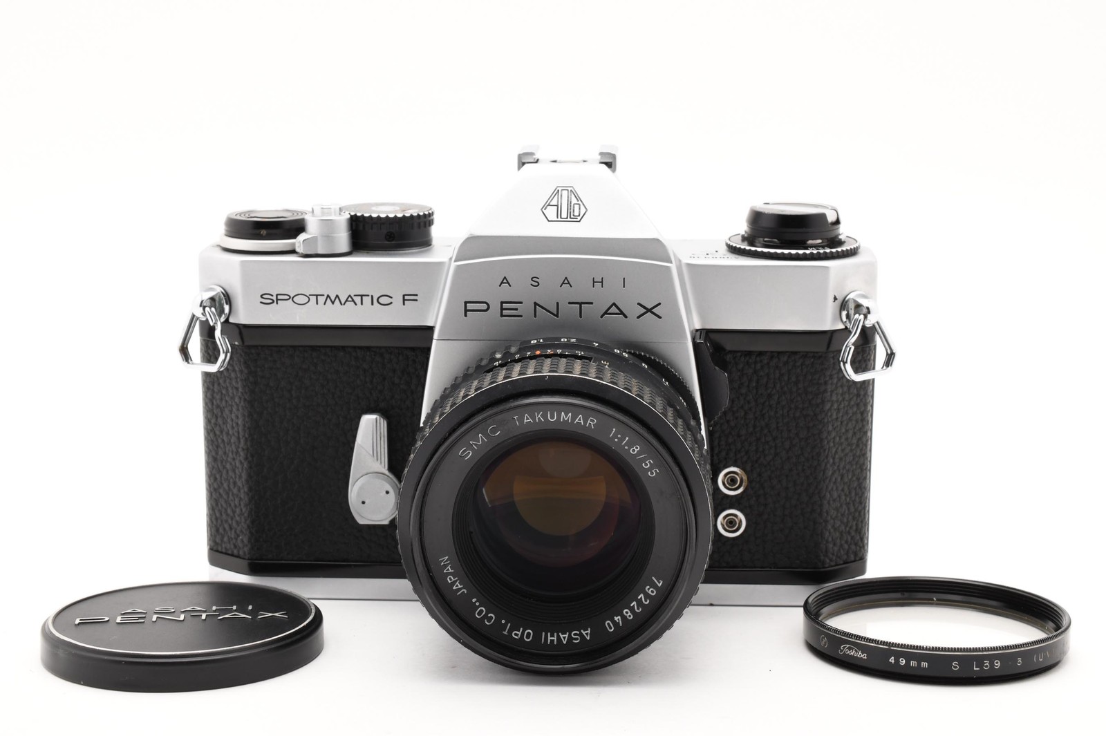 CLA\'d Pentax Spotmatic F SPF SLR + SMC Takumar 55mm f1.8 M42 [Almost MINT] JAPAN