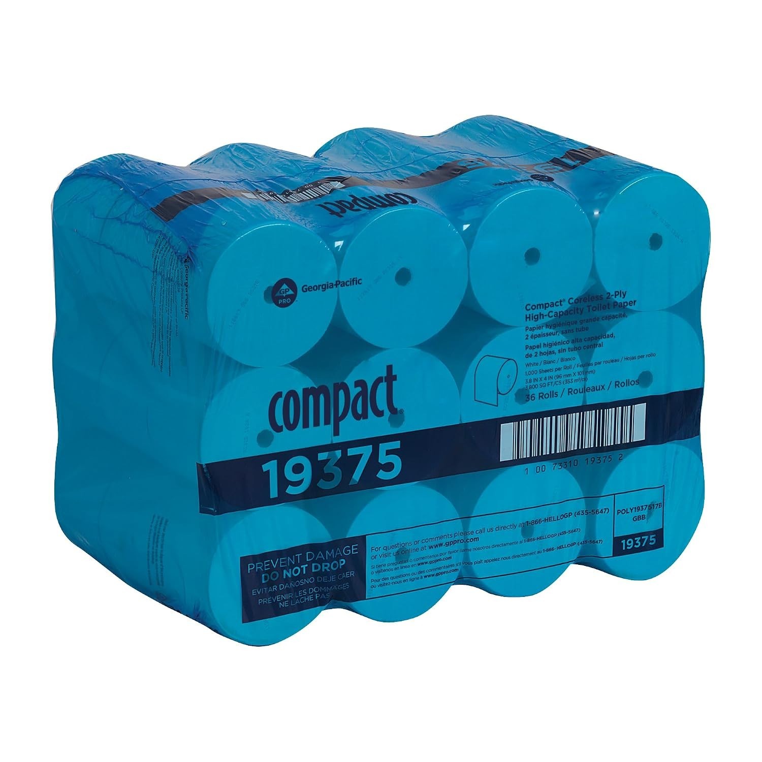 Georgia Pacific Compact Toilet Tissue Coreless 2Ply 3.85\