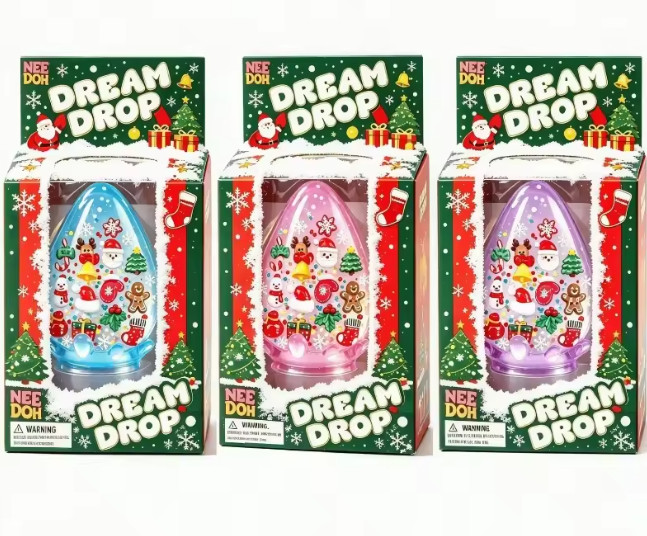 Limited Christmad NeeDoh Dream Drop Gel Squeeze Toy Perfect Holiday Gift Squishy