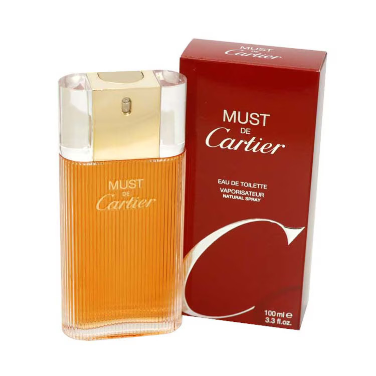 Must de Cartier Eau de Toilette Spray for Women 3.3 oz / 100 ml Open Box