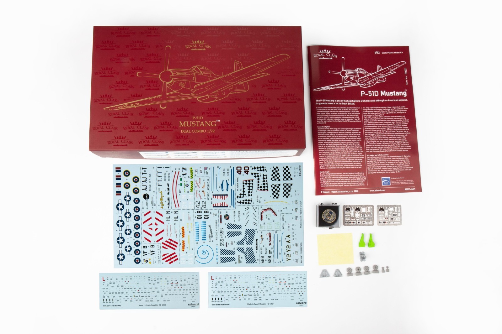 Eduard 1/72 P-51D Mustang Royal Class Dual Combo R0021 Eduard 1/72 P-51D Mustang Royal Class Dual Combo R0021
