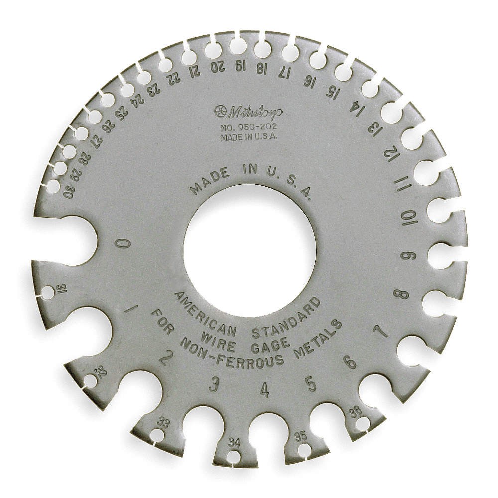 MITUTOYO 950-202 Sheet Metal Thick Gauge,Out Dia 3.325