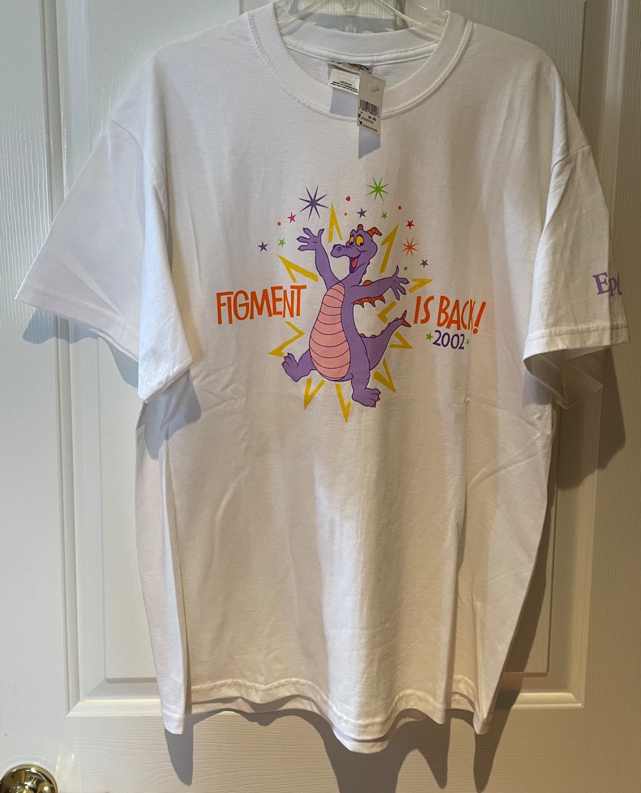 NWT VTG 2002 Disney Epcot Figment Is Back T Shirt Medium Graphic Print Retro NWT VTG 2002 Disney Epcot Figment Is Back T Shirt Medium Graphic Print Retro