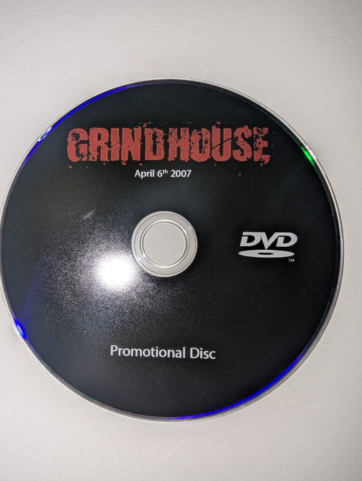 Grindhouse Double Feature Promotional DVD Disc 2007 Quentin Tarantino 
