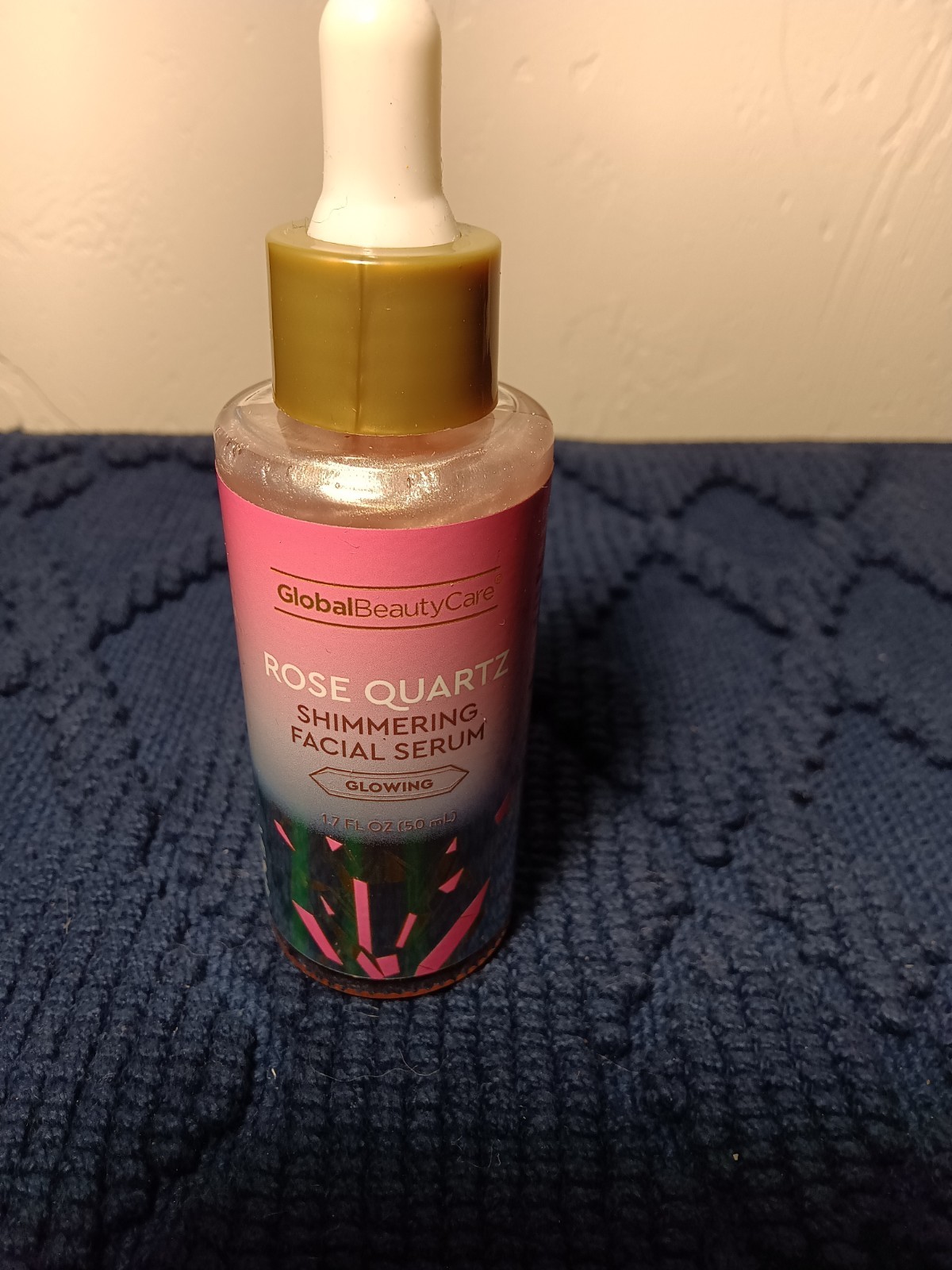 Global Beauty Care Rose Quartz Shimmering Face Serum Moisturizer 1.7 fl oz