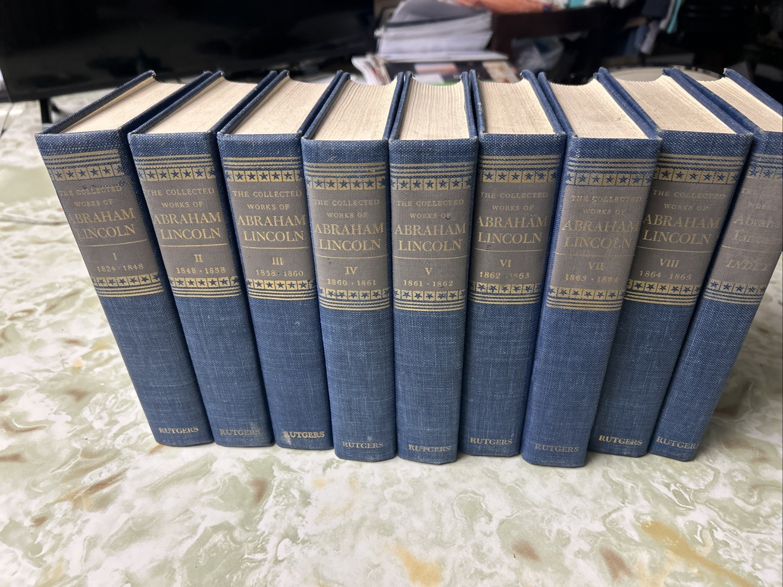1953 The Collected Works Of Abraham Lincoln 8 Volumes And Index