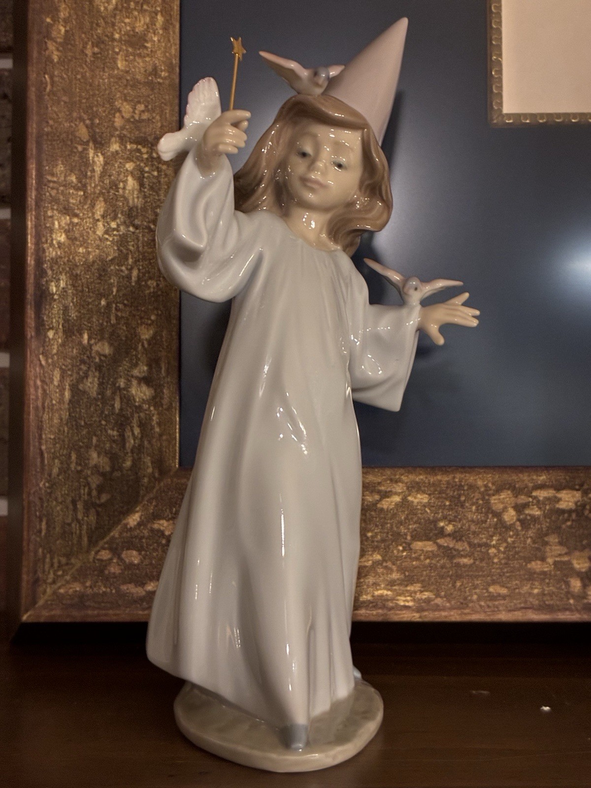 Vintage Lladro Magical Moment -Retired 6171- Girl Fairy Wizard Statue MIB Vintage Lladro Magical Moment -Retired 6171- Girl Fairy Wizard Statue MIB
