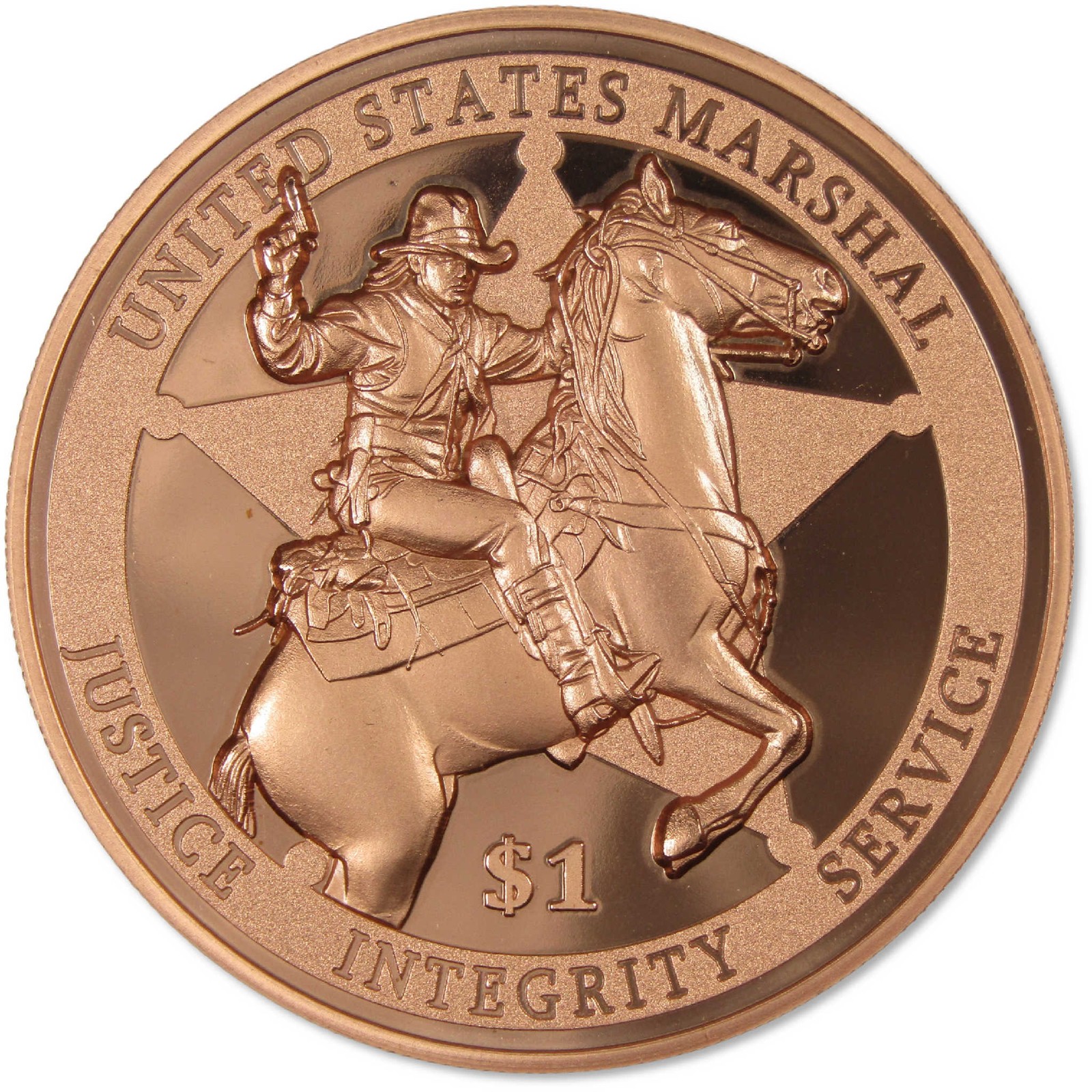 2026 Liberia $1 5 oz Copper United States Marshal BU Uncirculated 2026 Liberia $1 5 oz Copper United States Marshal BU Uncirculated